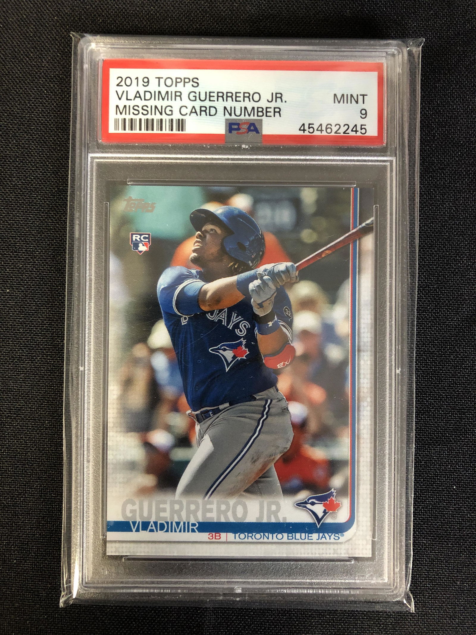 2019 TOPPS VLADIMIR GUERRERO JR. Missing Card Number (M (1 of 2)