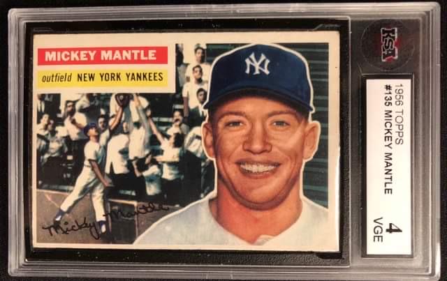 1956 TOPPS MICKEY MANTLE ( KSA 4) (1 of 2)