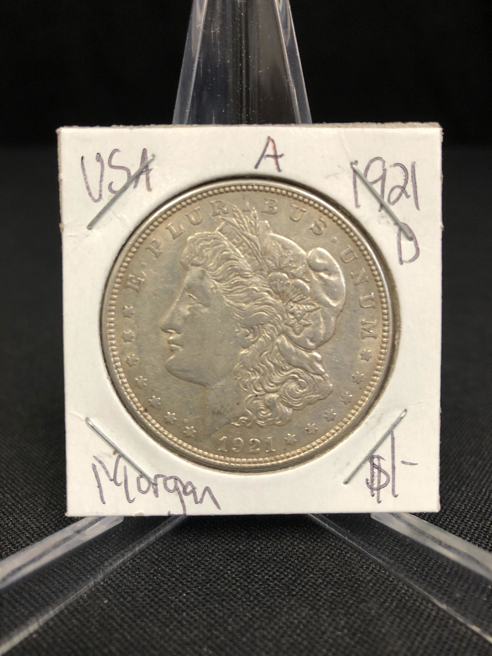 1921 USA MORGAN SILVER DOLLAR (DENVER MINTED) (1 of 1)