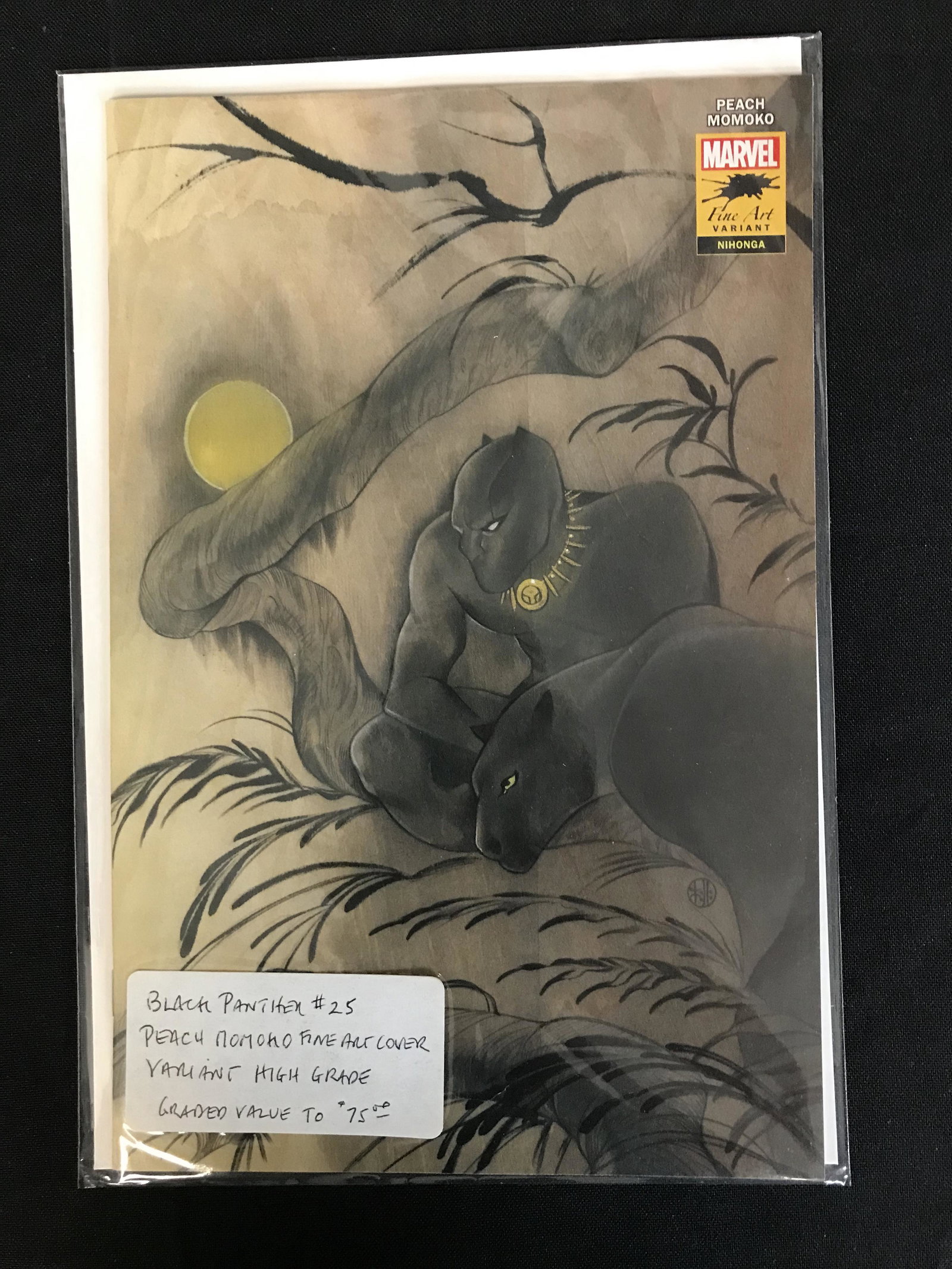 MARVEL COMICS BLACK PANTHER NO.25 (PEACH MAMOKO FINE: MARVEL COMICS BLACK PANTHER NO.25 (PEACH MAMOKO FINE ART VARIANT)