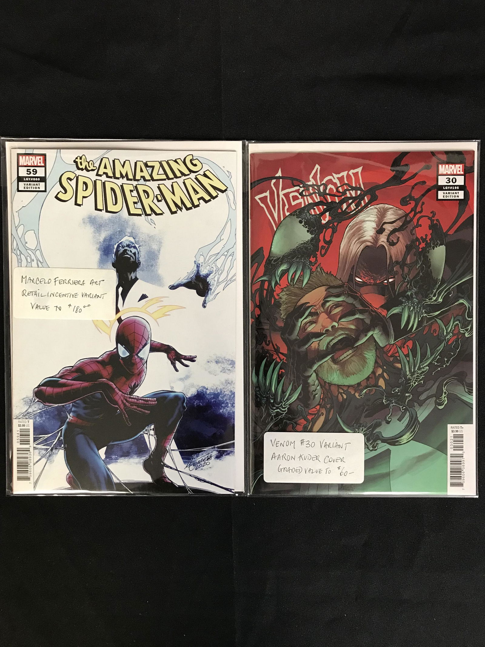 MARVEL COMICS SPIDER-MAN AND VENOM VARIANT COMIC LOT (1 of 1)