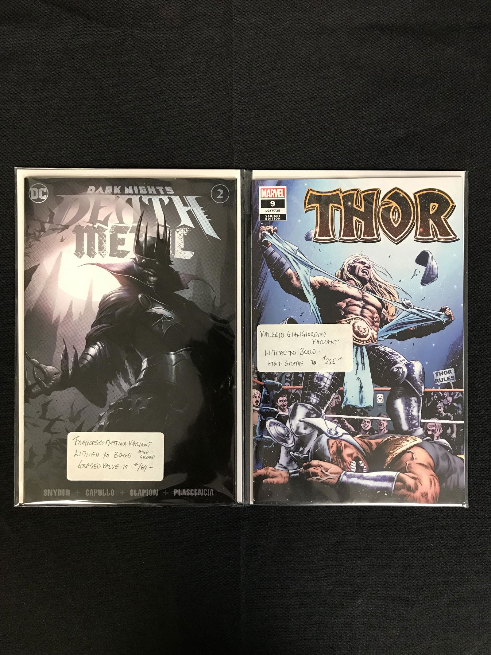 THOR AND DEATH METAL LIITED VRIANT COMIC LOT (1 of 1)