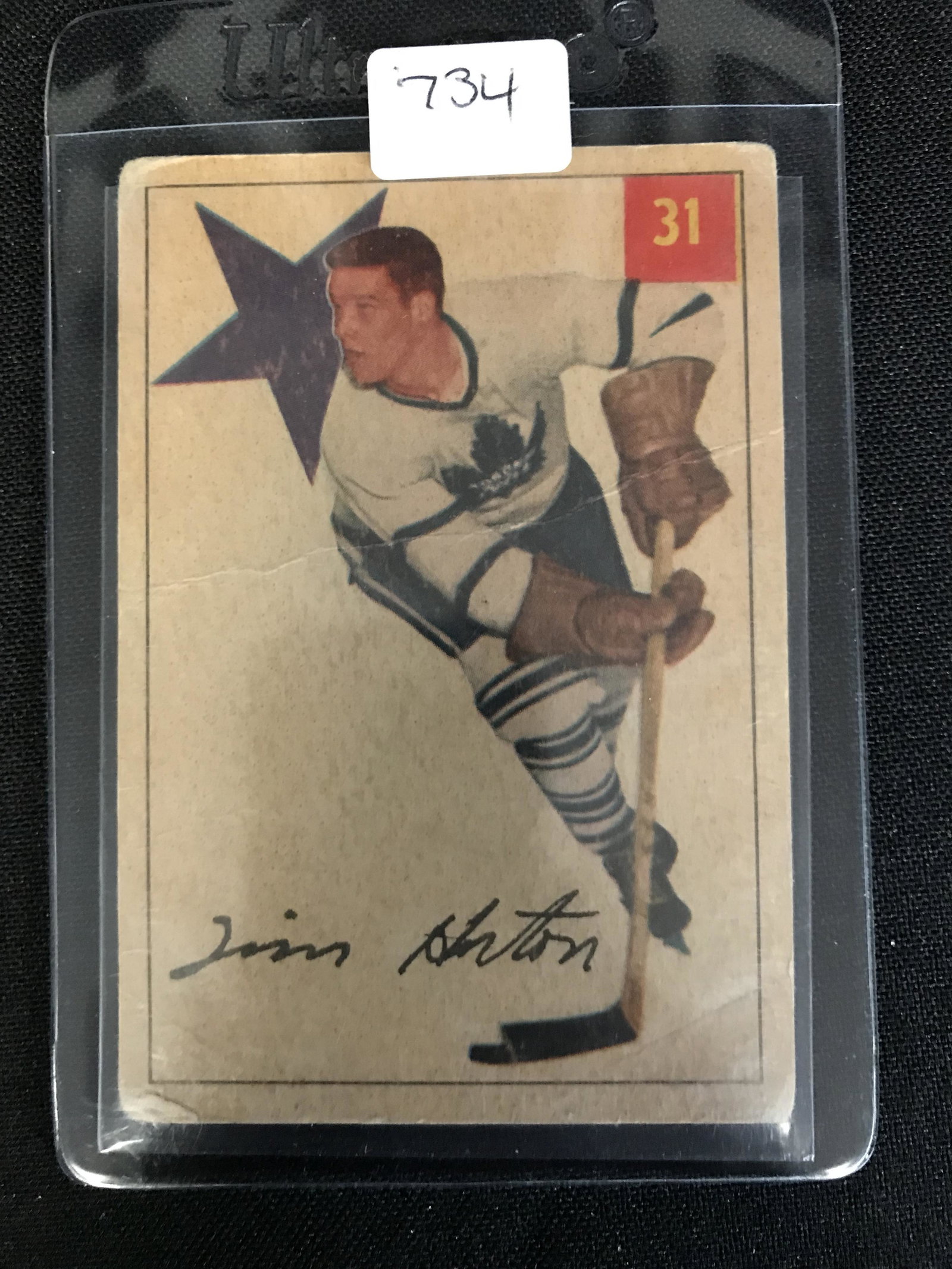 1954-55 Parkhurst #31 Tim Horton: 1954-55 Parkhurst #31 Tim Horton