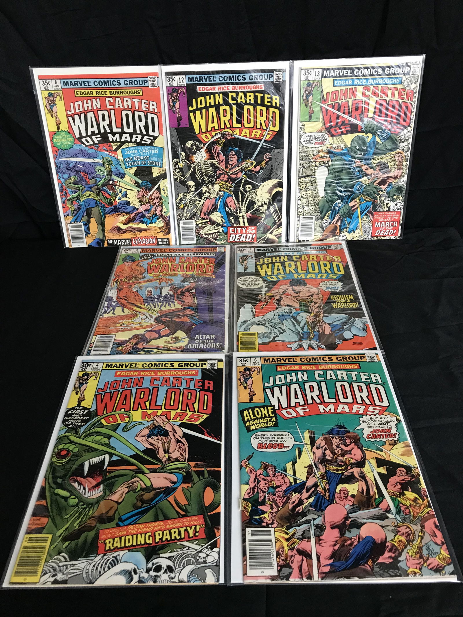 JOHN CARTER WARLORD OF MARS COMIC BOOK LOT (MARVEL (1 of 1)