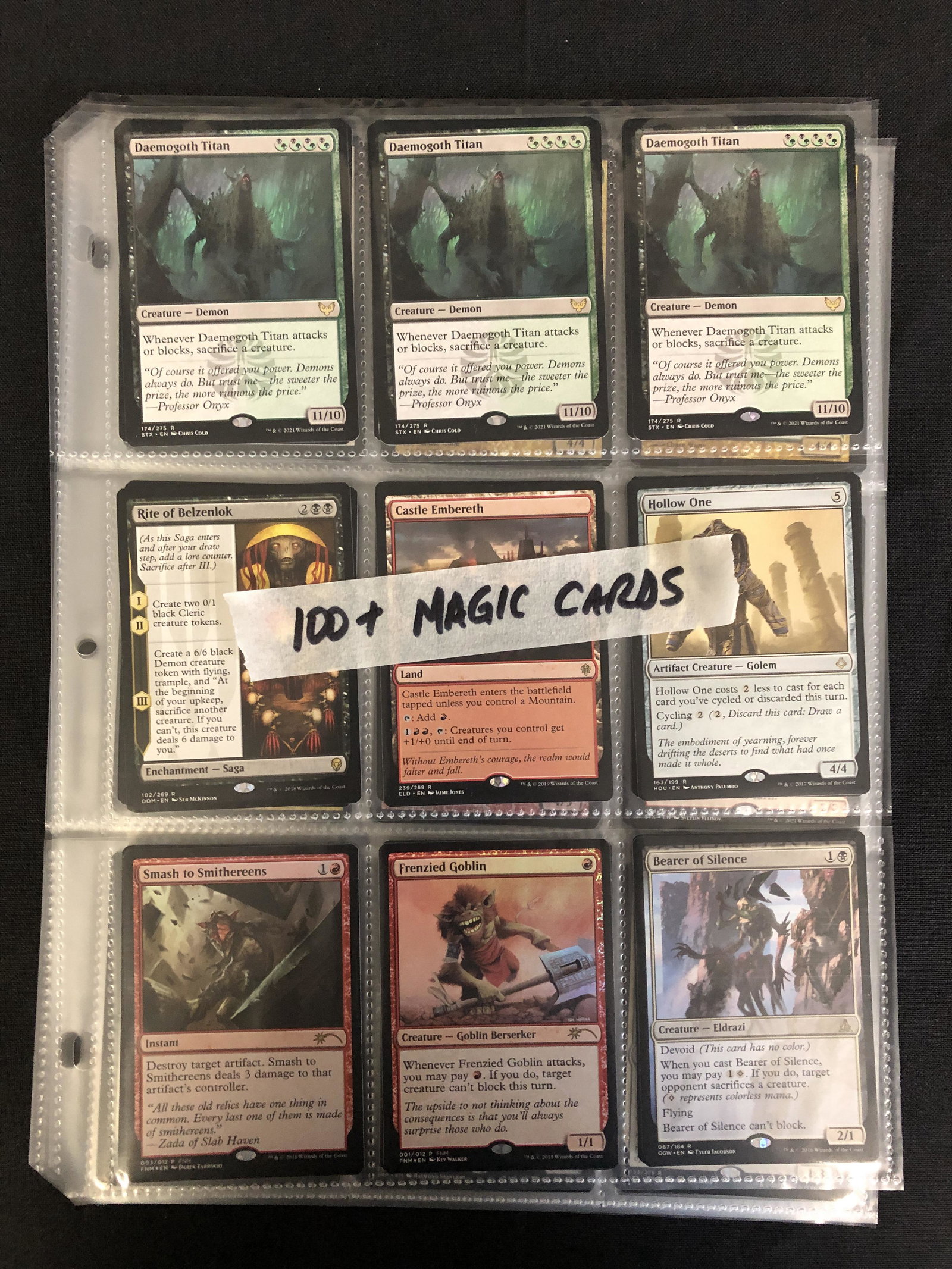 100+ MAGIC THE GATHERING TRADING CARDS (1 of 2)
