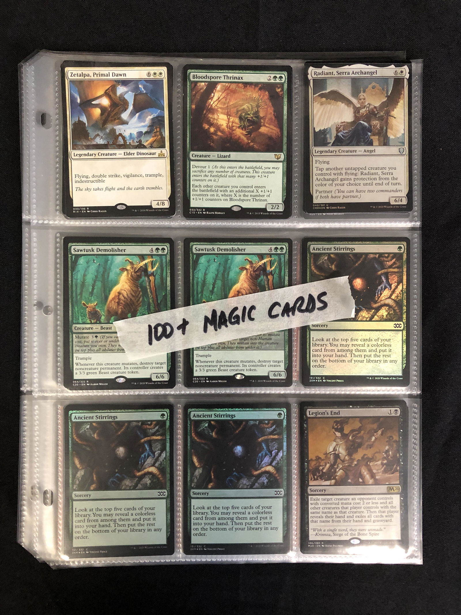100+ MAGIC THE GATHERING TRADING CARDS (1 of 2)