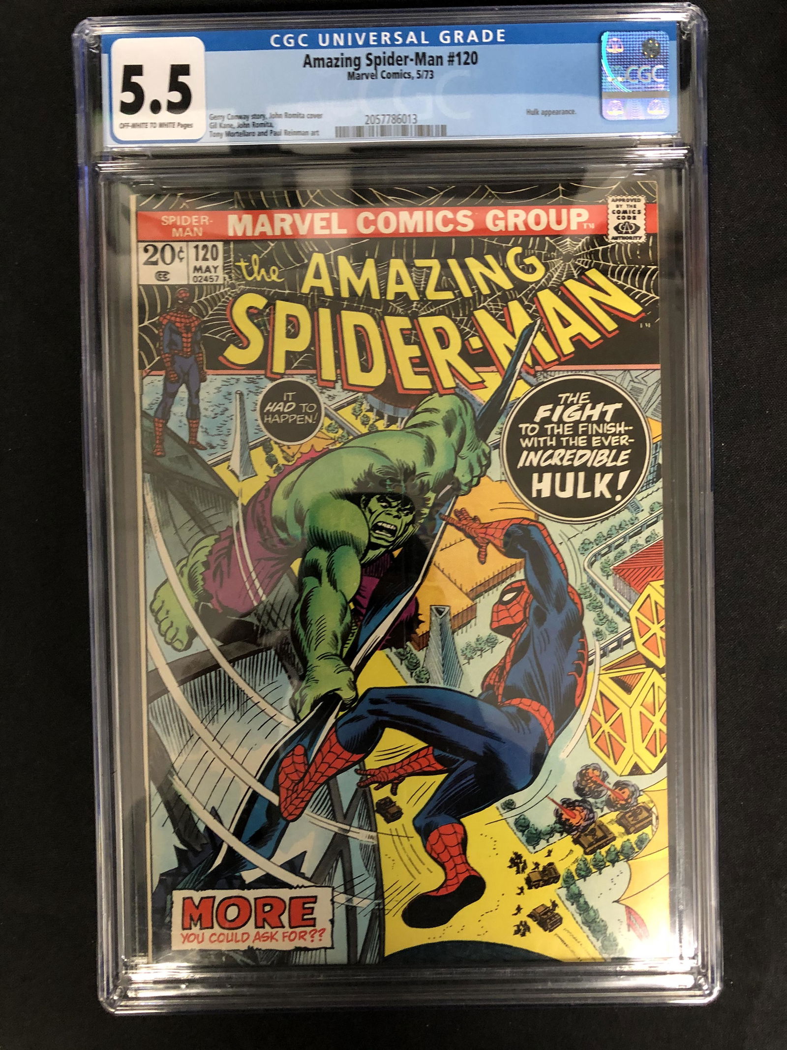 The AMAZING SPIDER-MAN #120 CGC GRADE 5.5 (MARVEL COMIC (1 of 1)