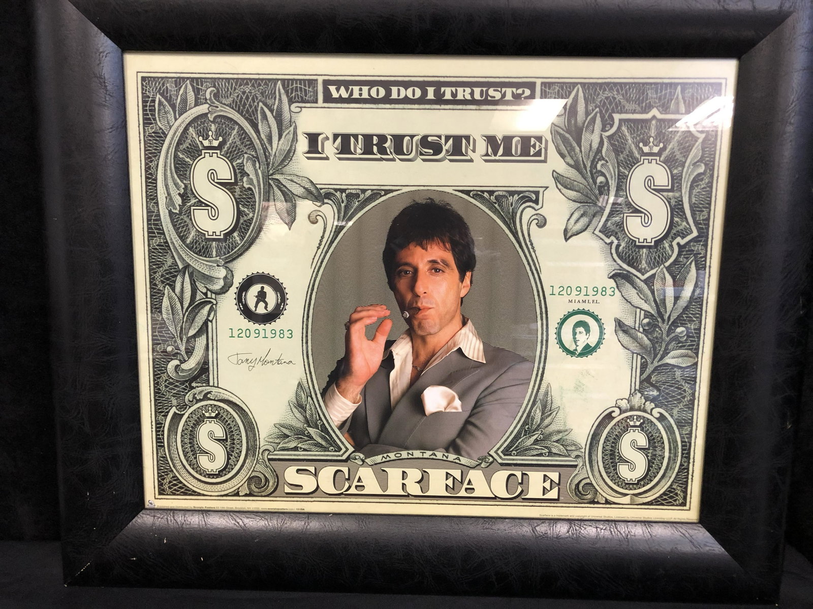 SCARFACE FRAMED PRINT (24 X 30): SCARFACE FRAMED PRINT (24 X 30)
