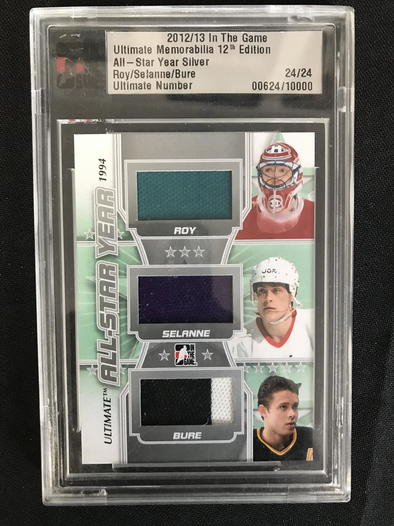 2013 IN THE GAME ULTIMATE MEMORABILIA BURE/ ROY/: 2013 IN THE GAME ULTIMATE MEMORABILIA BURE/ ROY/ SELANNE