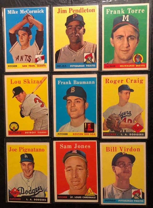 1958 TOPPS BASEBALL CARD LOT (1 of 2)
