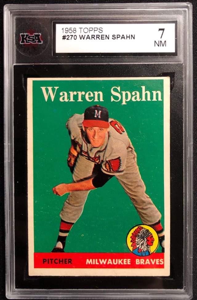 1958 TOPPS #270 WARREN SPAHN (KSA 7) (1 of 2)