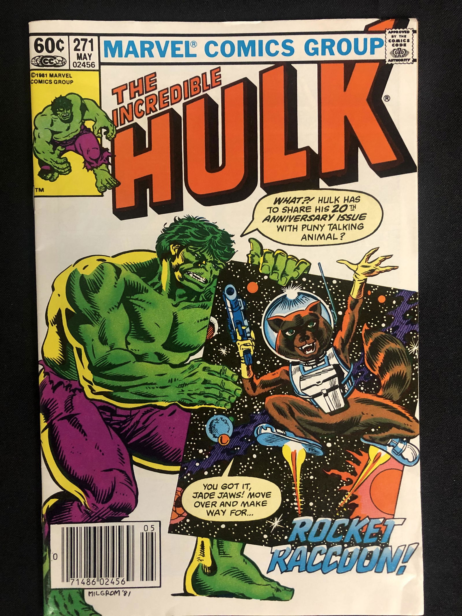 THE INCREDIBLE HULK NO. 271 ( 1ST APP. ROCKET RACCOON) (1 of 1)