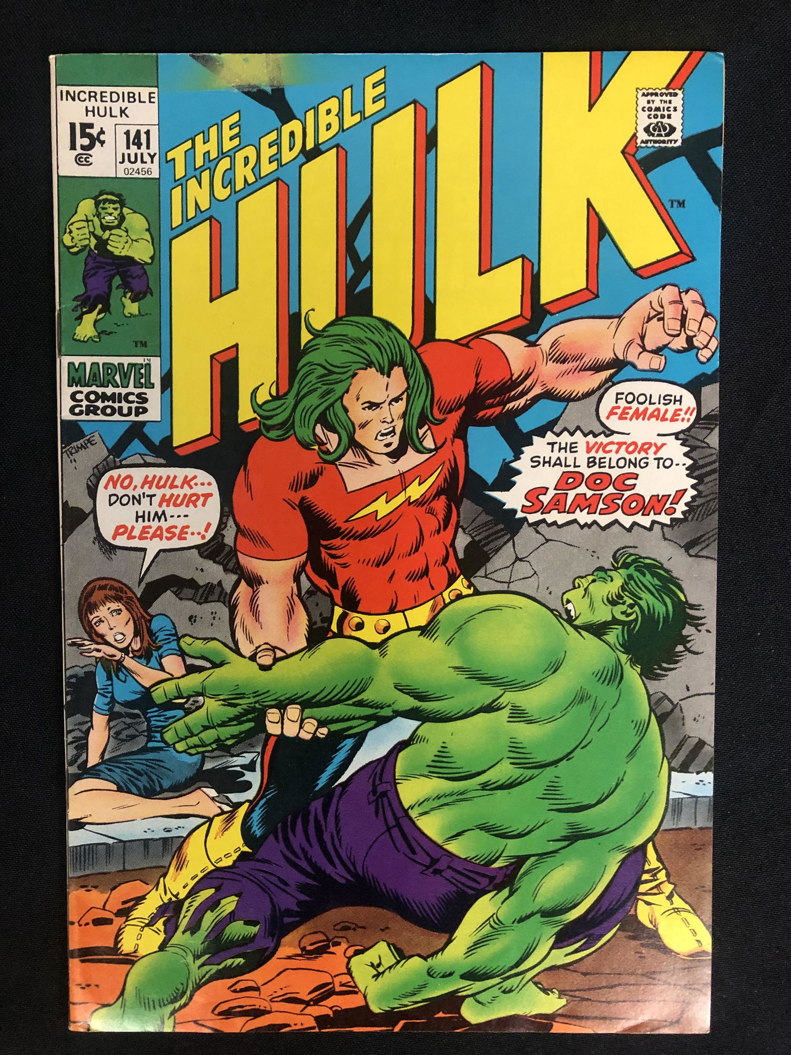 THE INCREDIBLE HULK #141 (MARVEL COMICS) (1 of 1)
