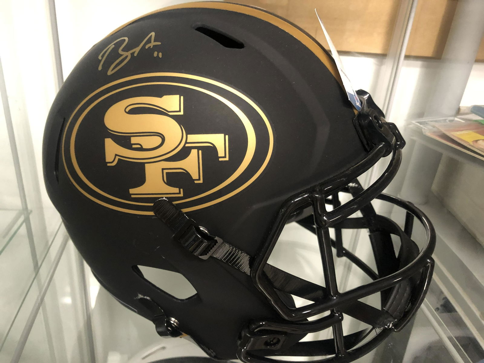 BRANDON AIYUK SIGNED 49ERS FULL SIZE ECLIPSE HELMET (1 of 2)