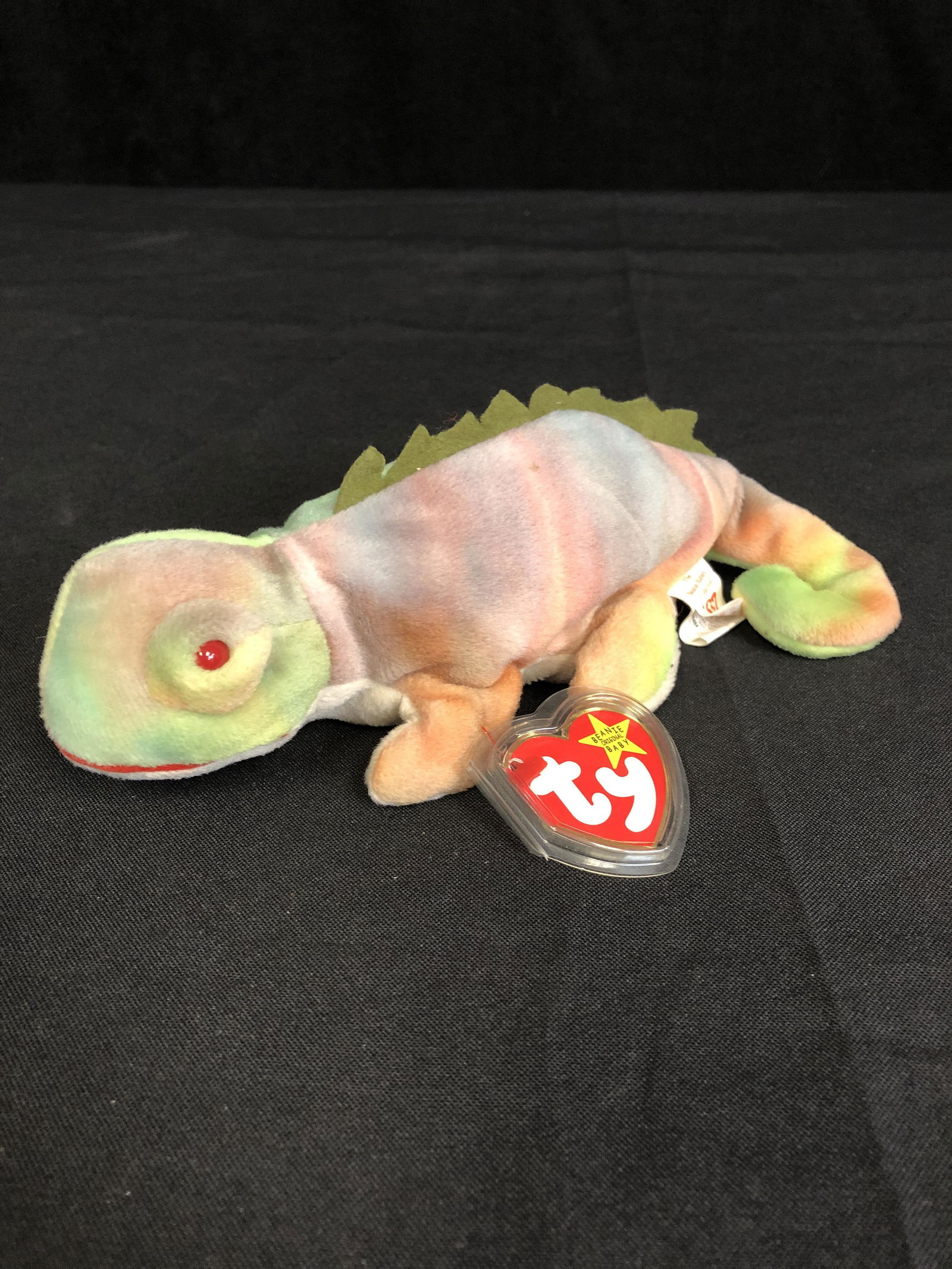 RARE "Iggy" The IGUANA Original TY Beanie Baby New w/ (1 of 3)