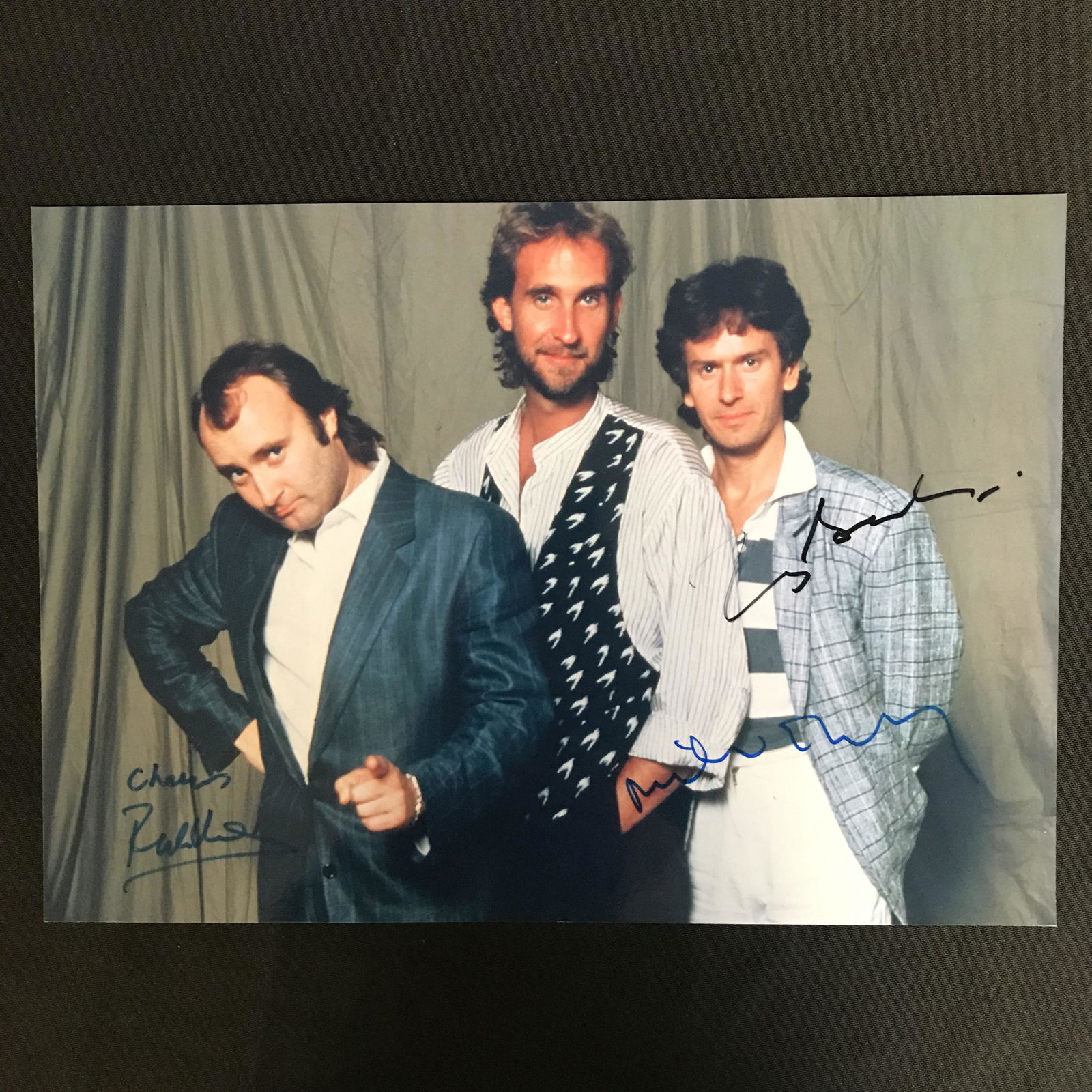 GENESIS BAND SIGNED 8X10 PHOTO (R.A. COA) (1 of 3)