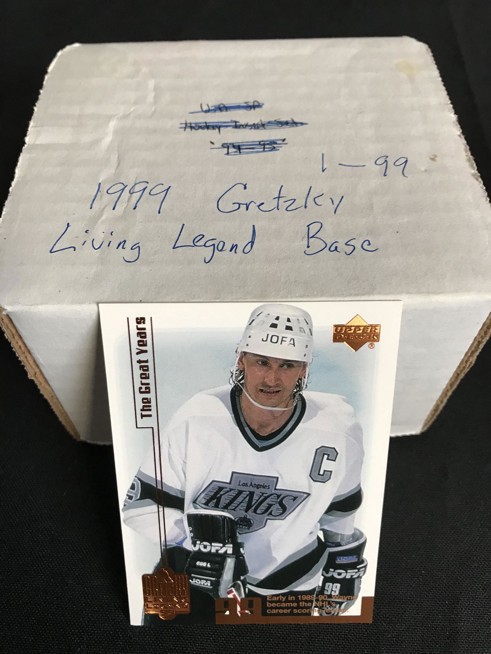 1999 UPPER DECK WAYNE GRETZKY LIVING LEGENDS BASE SET (1 of 1)