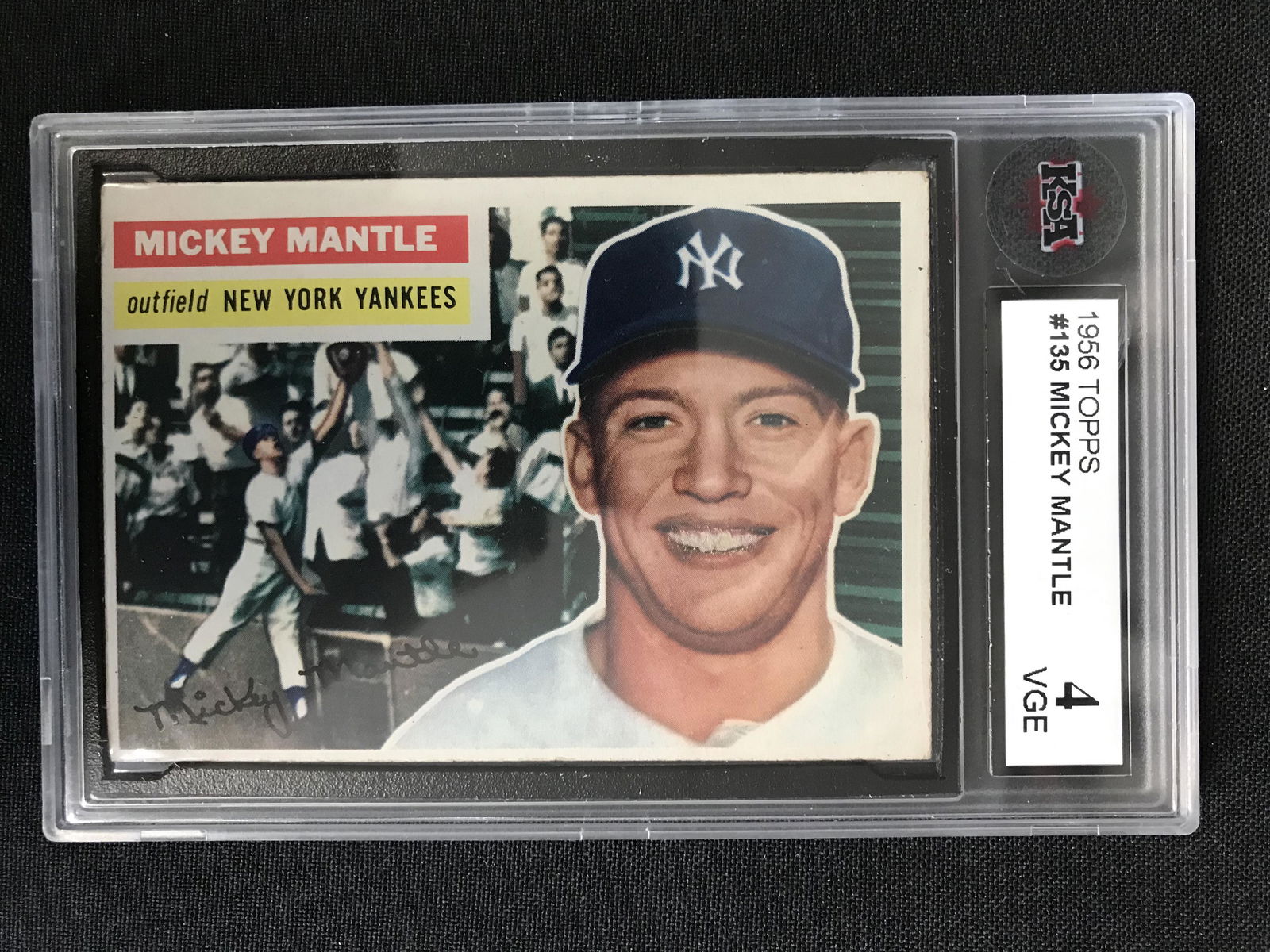 1956 TOPPS #135 MICKEY MANTLE ( KSA 4) (1 of 1)