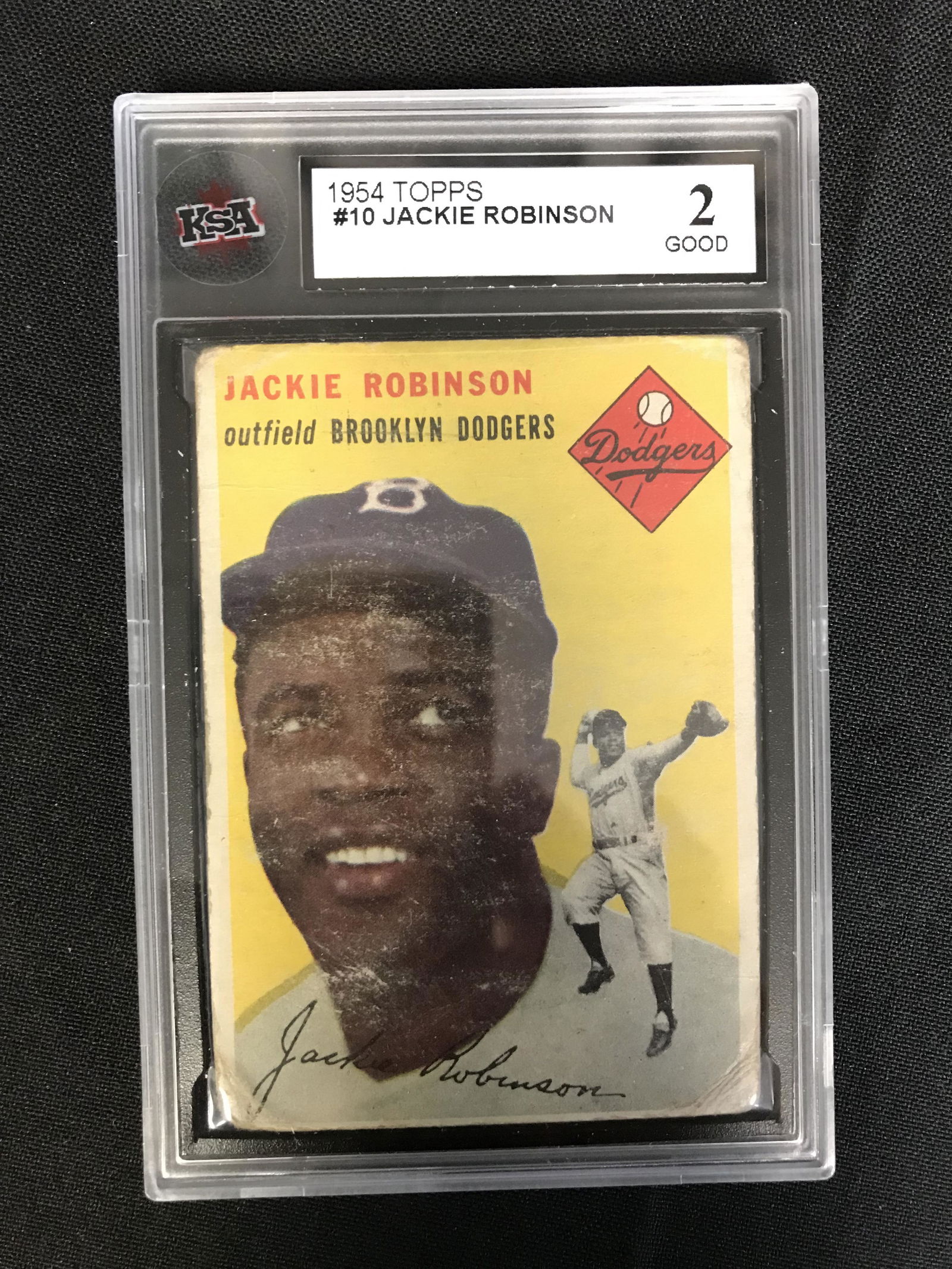 1954 TOPPS #10 JACKIE ROBINSON (KSA 2) (1 of 1)