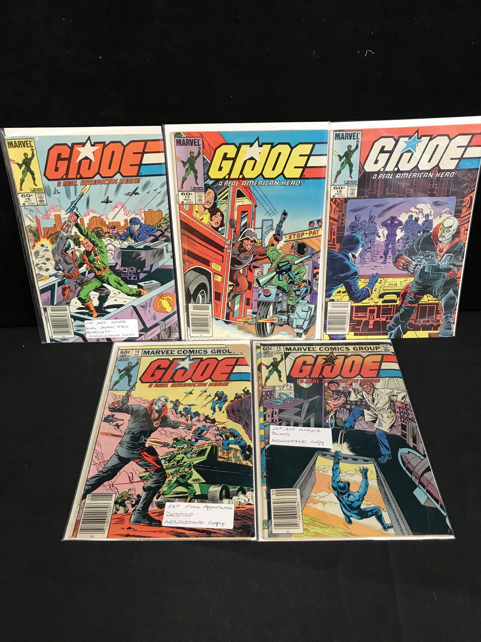 G.I JOE COMIC BOOK LOT (MARVEL COMICS) (1 of 1)