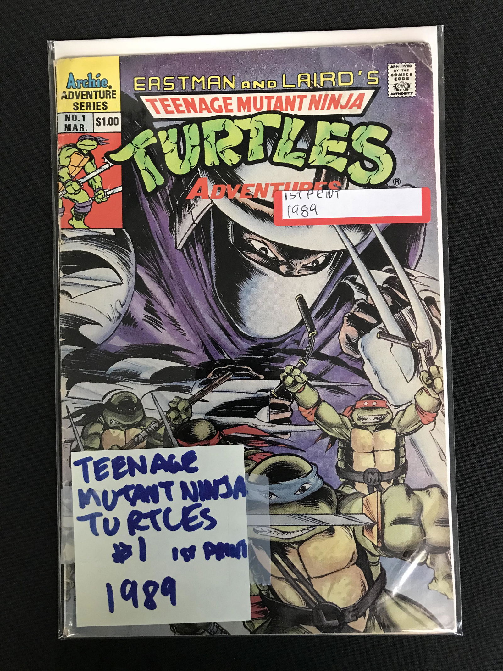 TEENAGE MUTANT NINJA TURTLES #1 (ARCHIE COMICS) 1989 (1 of 1)