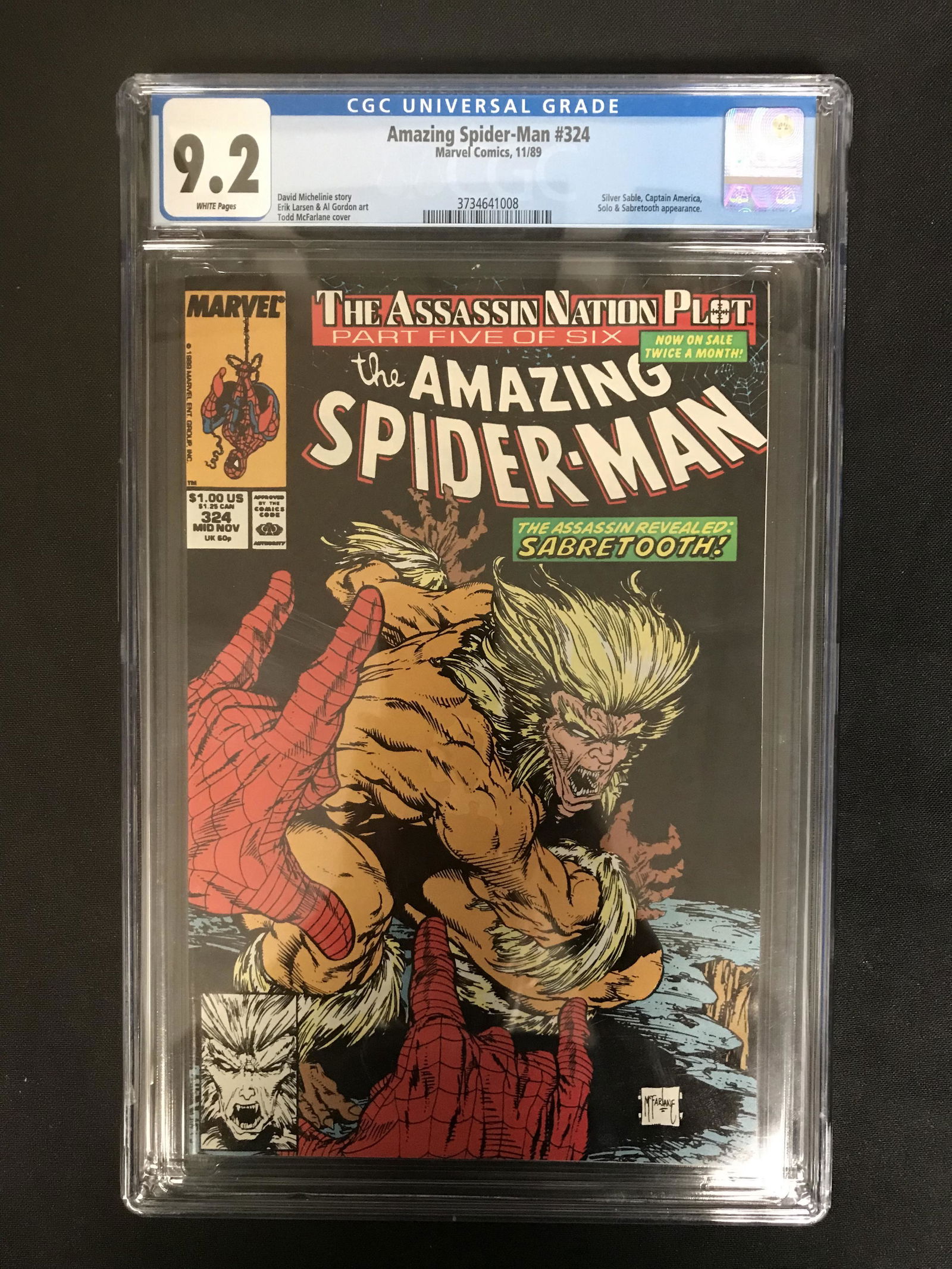 MARVEL COMICS SPIDER-MAN NO.324 (CGC 9.2) (1 of 1)