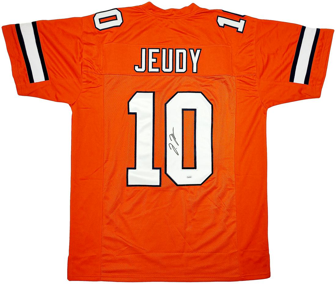 Denver Broncos Jerry Jeudy Autographed Orange Jersey (1 of 4)