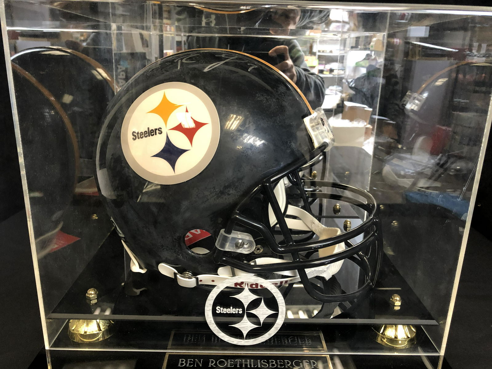 BEN ROETHLISBERGER SIGNED STEELERS FULL-SIZE REP HELMET (1 of 5)