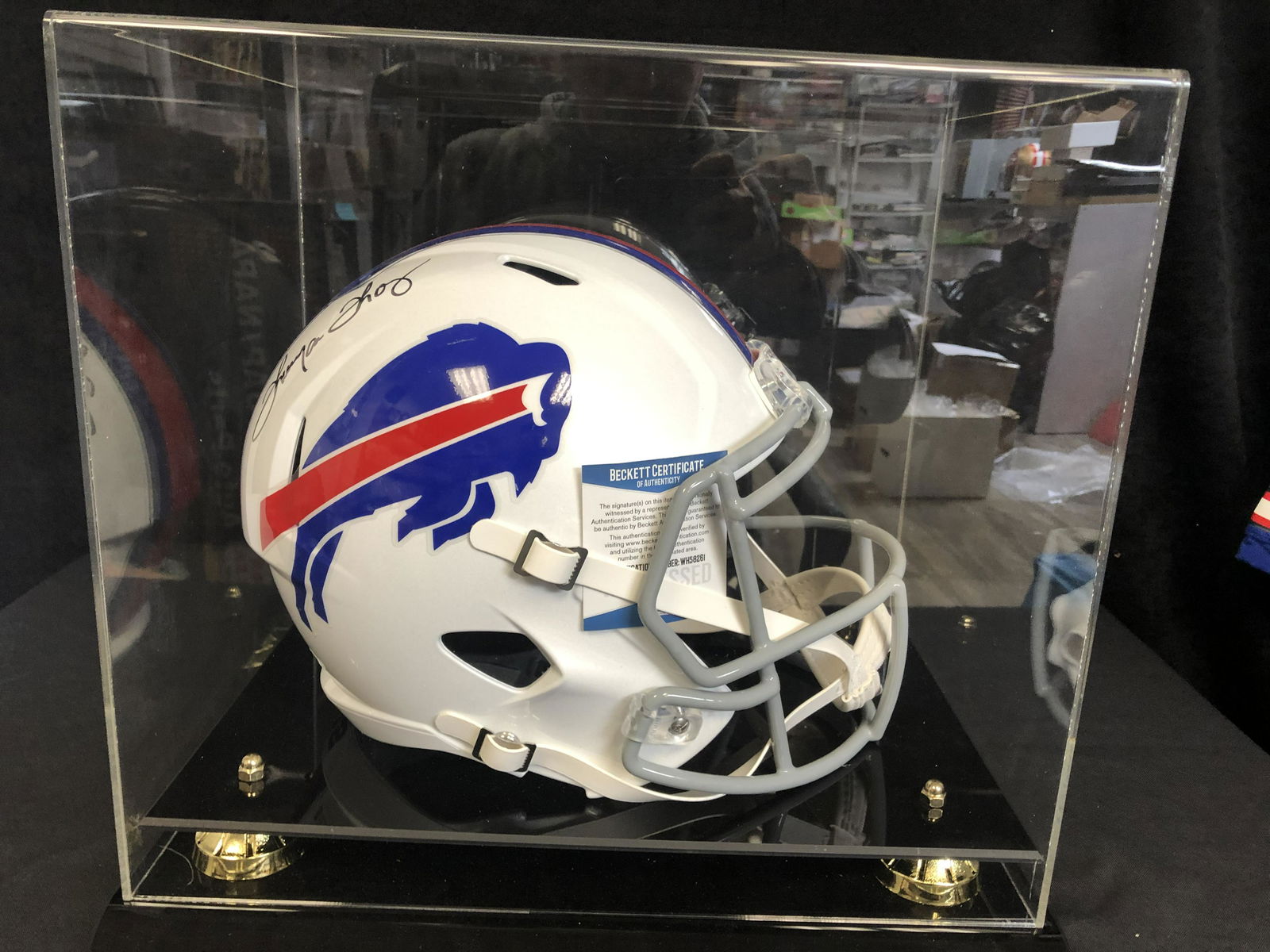 THURMAN THOMAS SIGNED BUFFALO BILLS FULL-SIZE SPEED HEL (1 of 2)