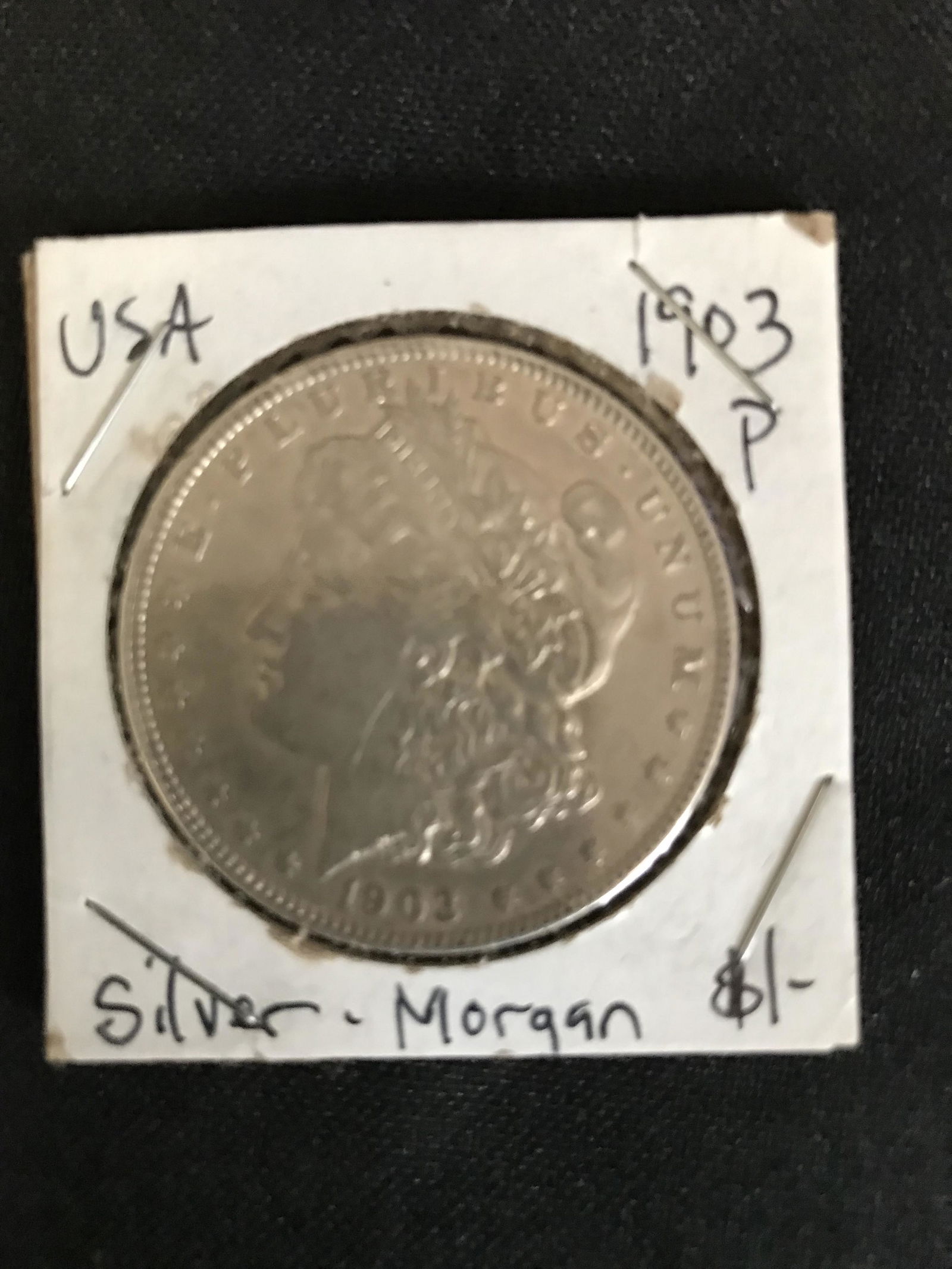 1903 USA MORGAN SILVER DOLLAR (PHILADELPHIA MINTED) (1 of 1)