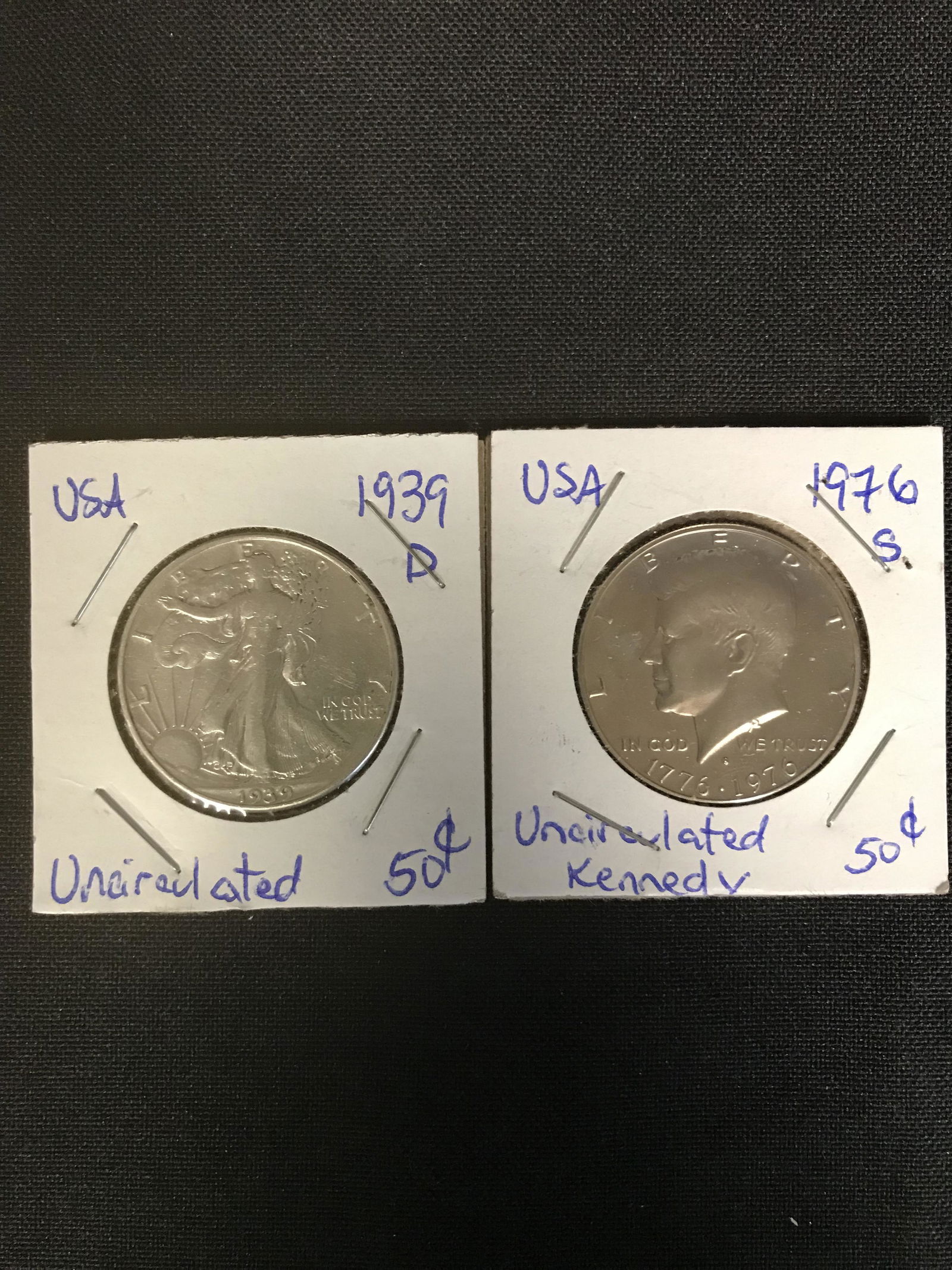 MINTED U.S.A UNCIRCULATED HALF DOLLAR LOT (1939/ 1976) (1 of 1)