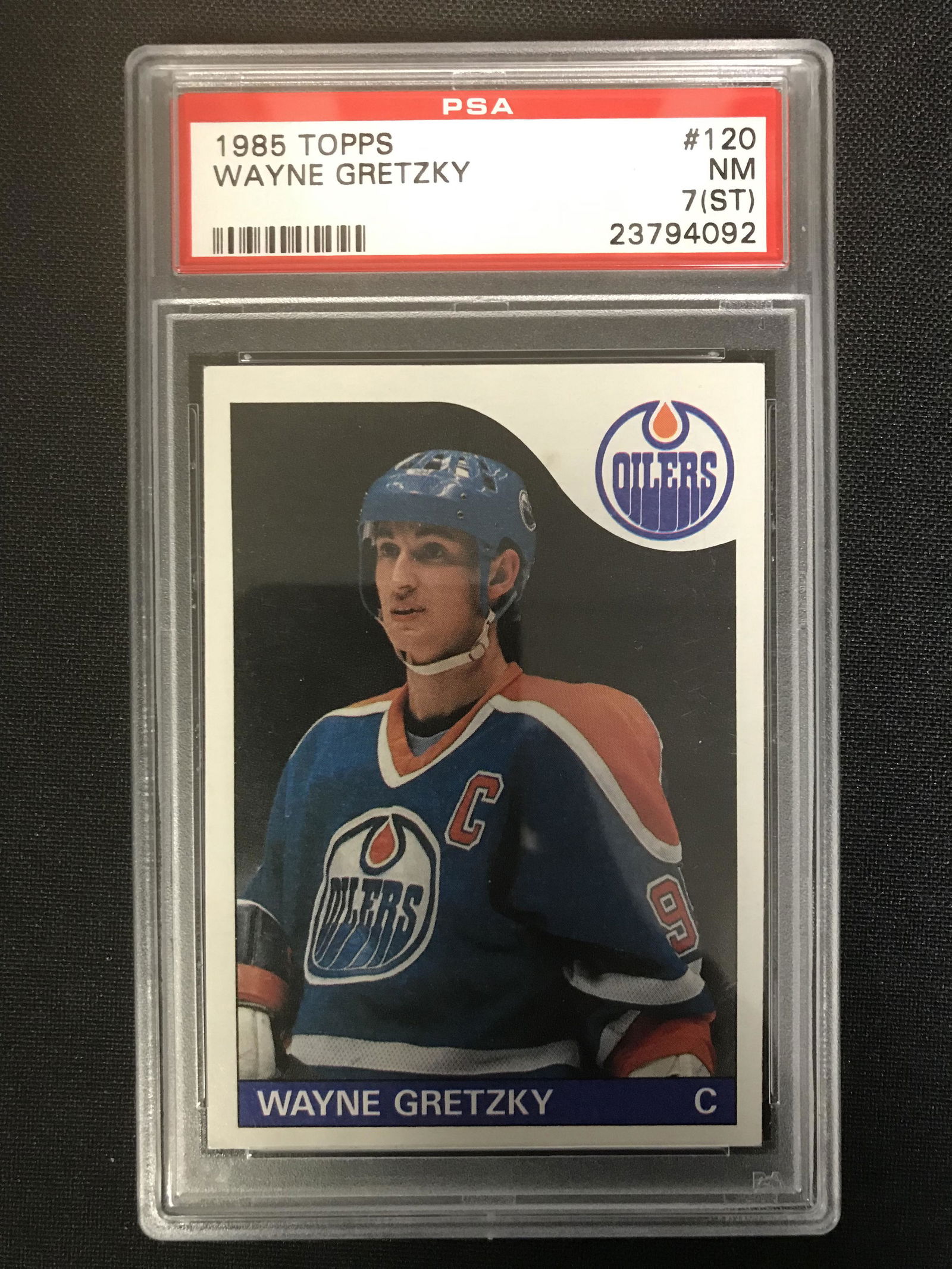 1985 TOPPS #120 WAYNE GRETZKY NM 7 (ST) (1 of 1)