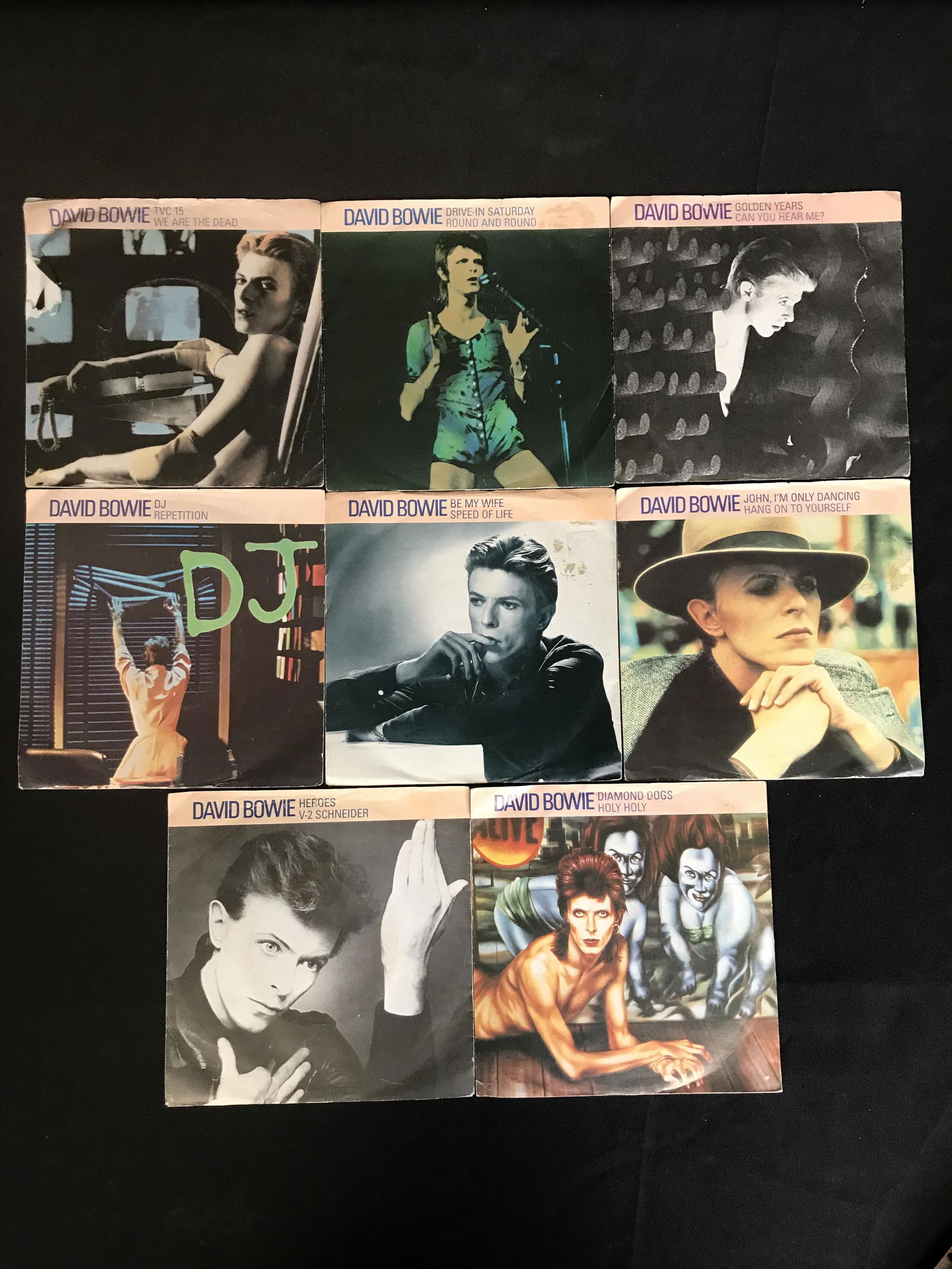 DAVID BOWIE VINYL RECORD LOT (45s) (1 of 1)