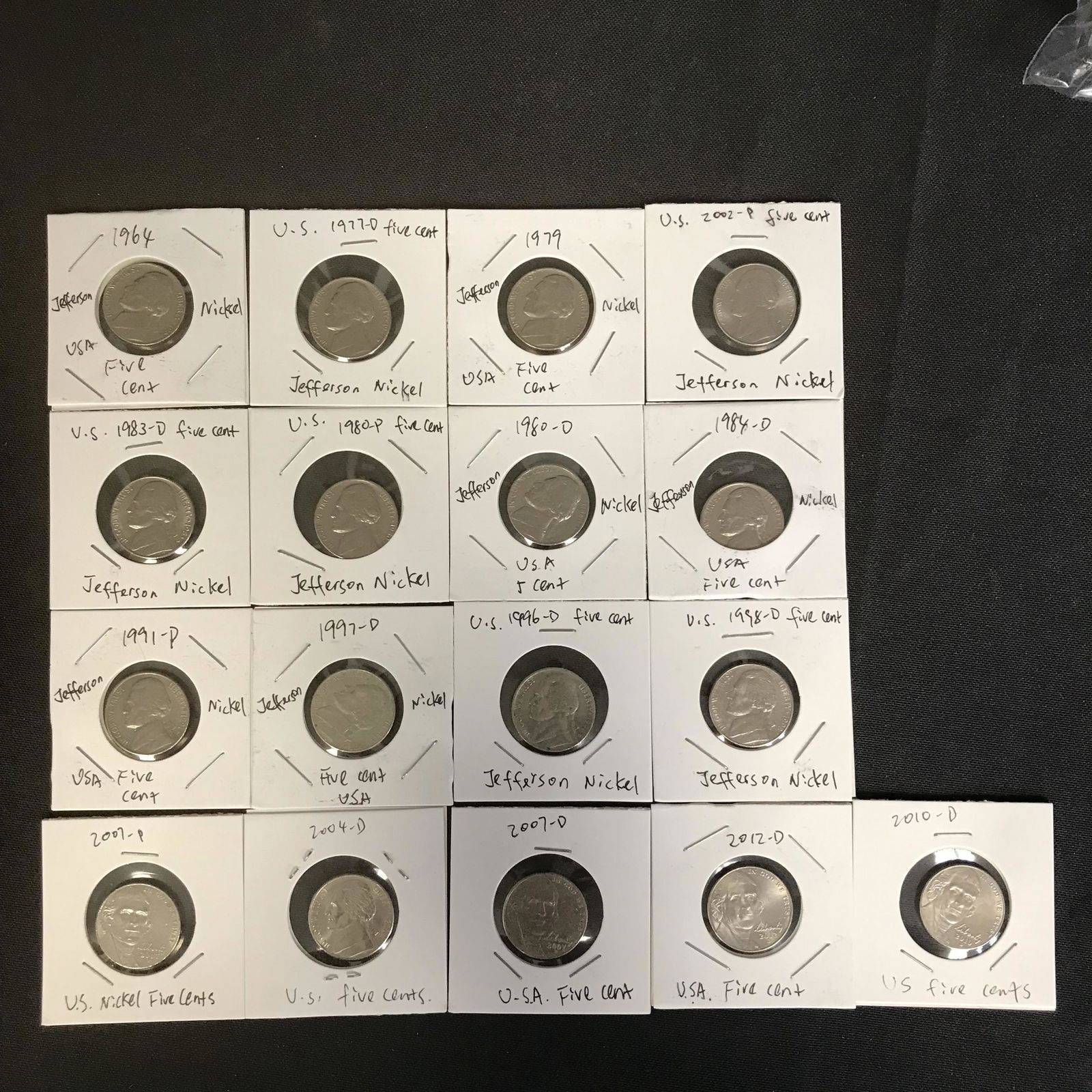 ASSORTED U.S.A JEFFERSON NICKEL LOT (1 of 1)
