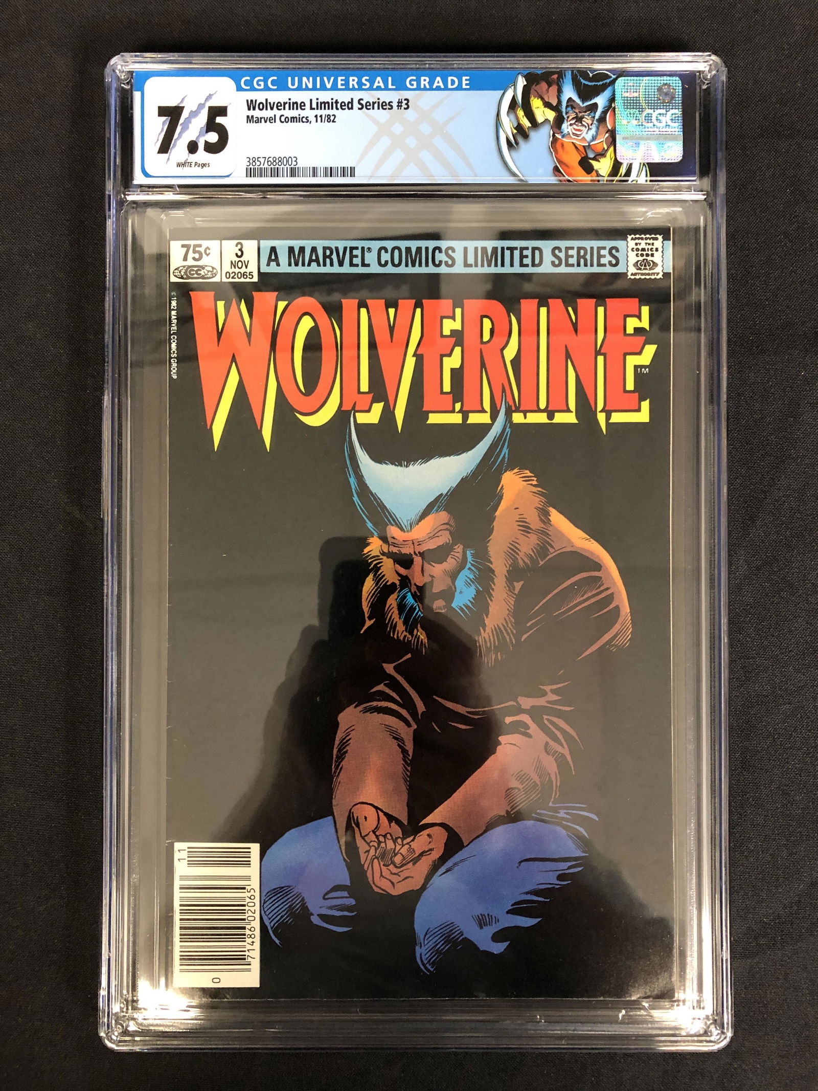 WOLVERINE LIMITED SERIES #3 (CGC 7.5) MARVEL COMICS (1 of 1)