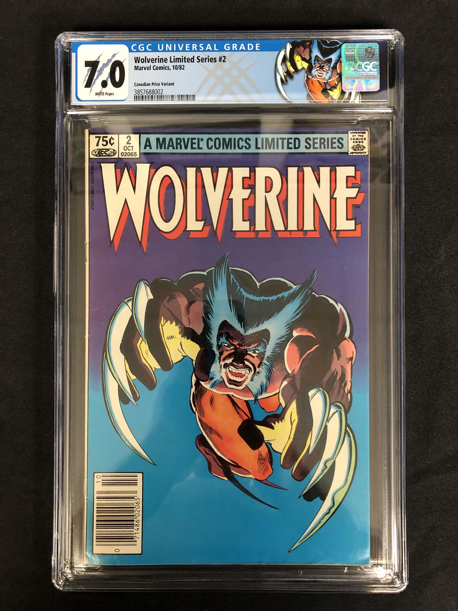 WOLVERINE LIMITED SERIES #2 (CGC 7.0) MARVEL COMICS (1 of 1)