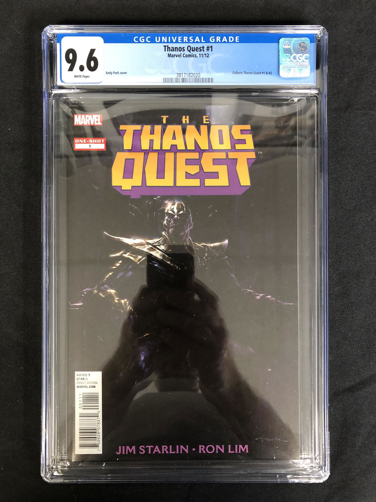 THE THANOS QUEST #1 (CGC 9.6) MARVEL COMICS 2012 (1 of 1)