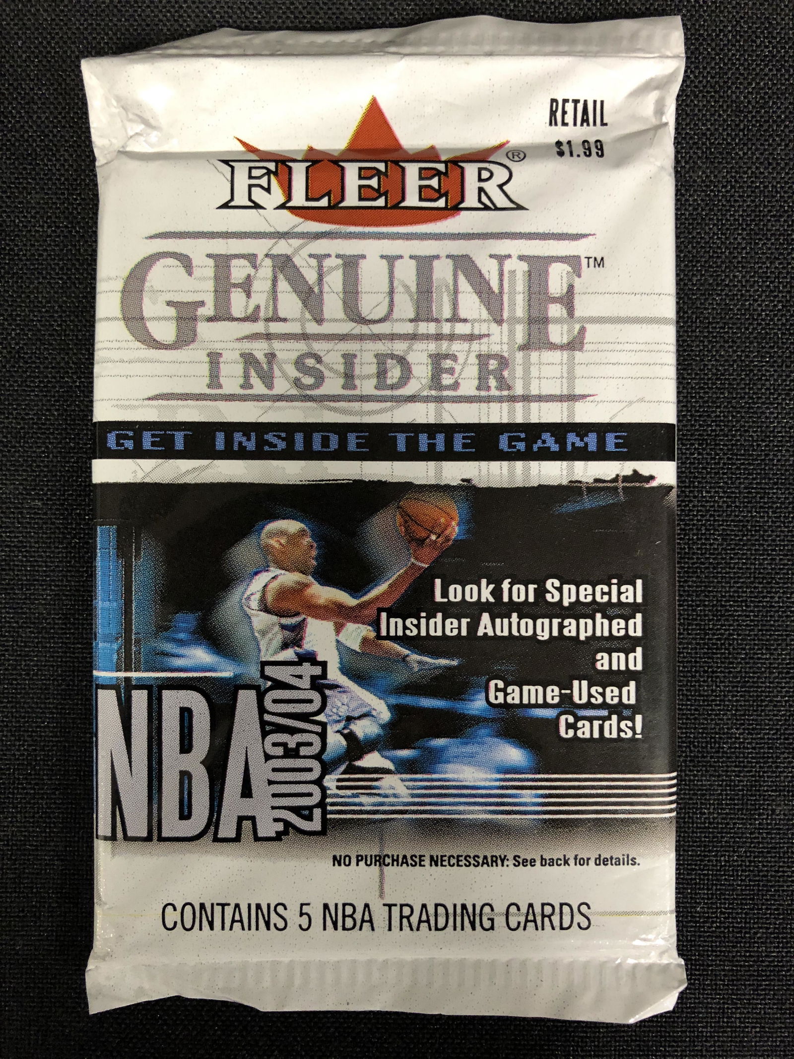 SEALED 2003-04 FLEER GENUINE INSIDER TRADING CARD PACK (1 of 2)
