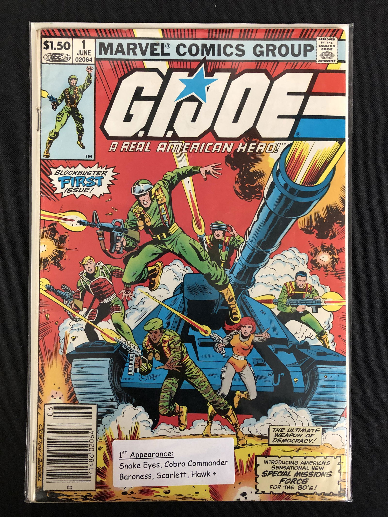 MARVEL COMICS G.I. JOE NO. 1 ( LOTS OF 1ST APPEARANCES) (1 of 1)