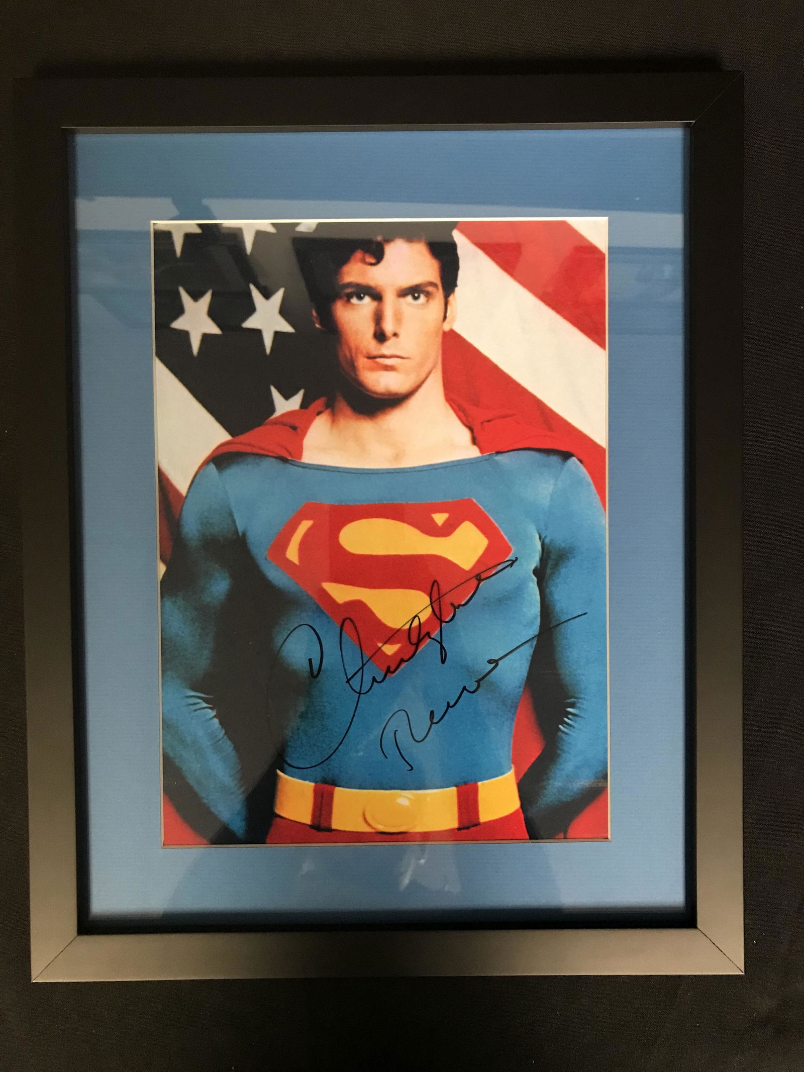 CHRISTOPHER REEVES SIGNED FRAMED 8X10 PHOTO (RA COA) (1 of 2)