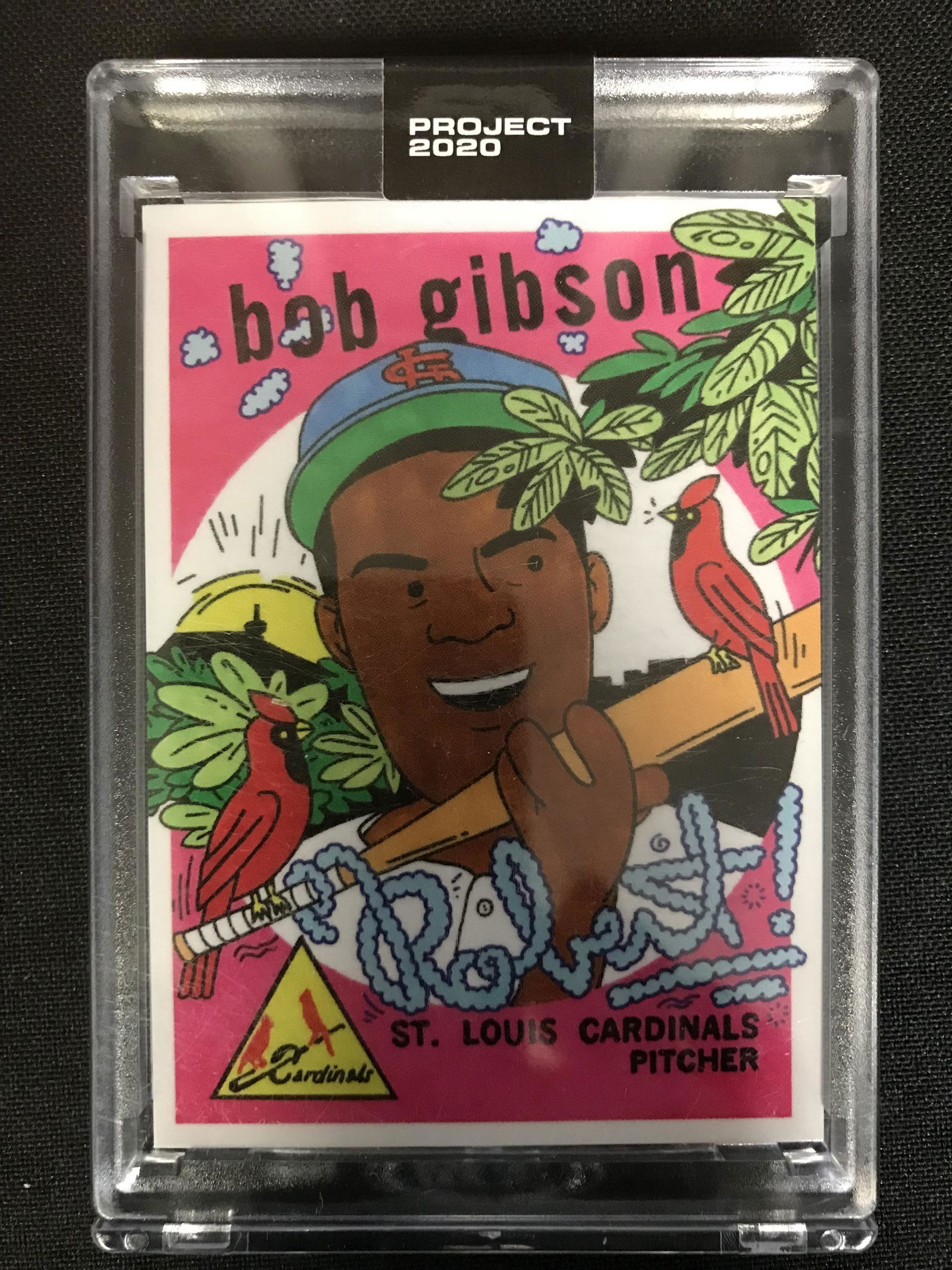 PROJECT 2020 BASEBALL CARD #84 BOB GIBSON (ORIGINAL (1 of 2)