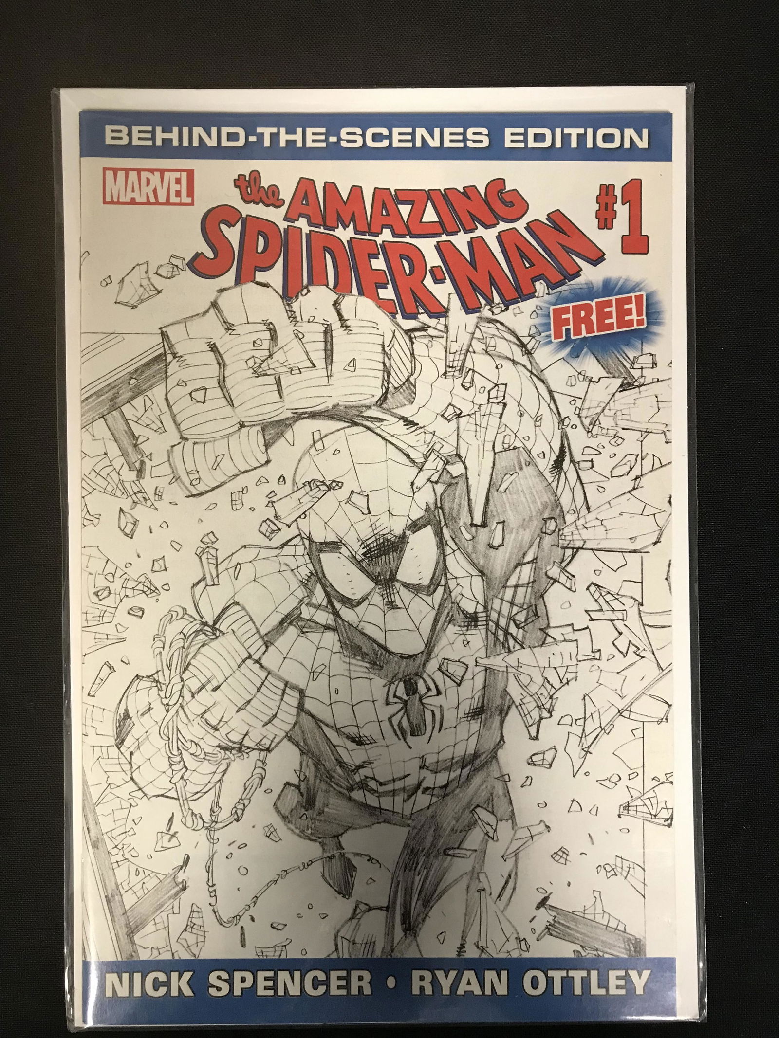 The AMAZING SPIDER-MAN #1 (MARVEL COMICS) Behind The (1 of 1)