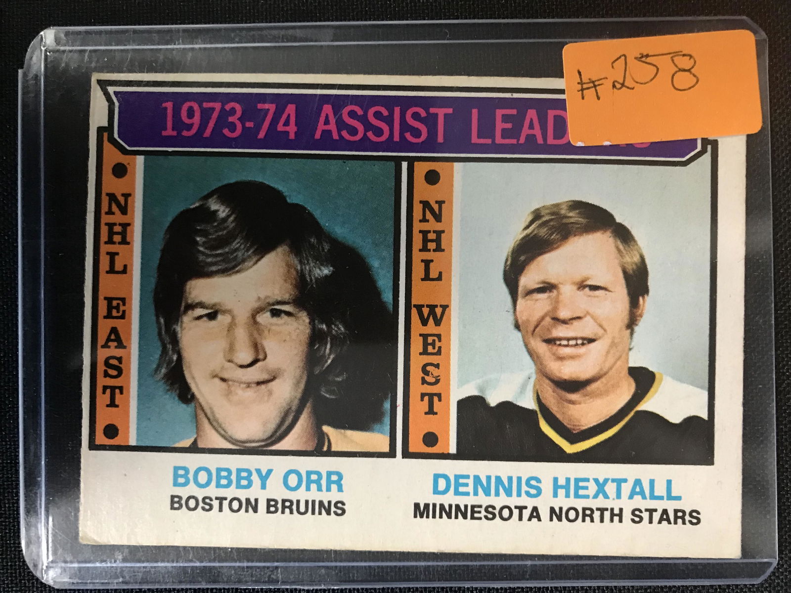 1974-75 OPC O-Pee-Chee Bobby Orr Assist Leaders #2 (1 of 2)