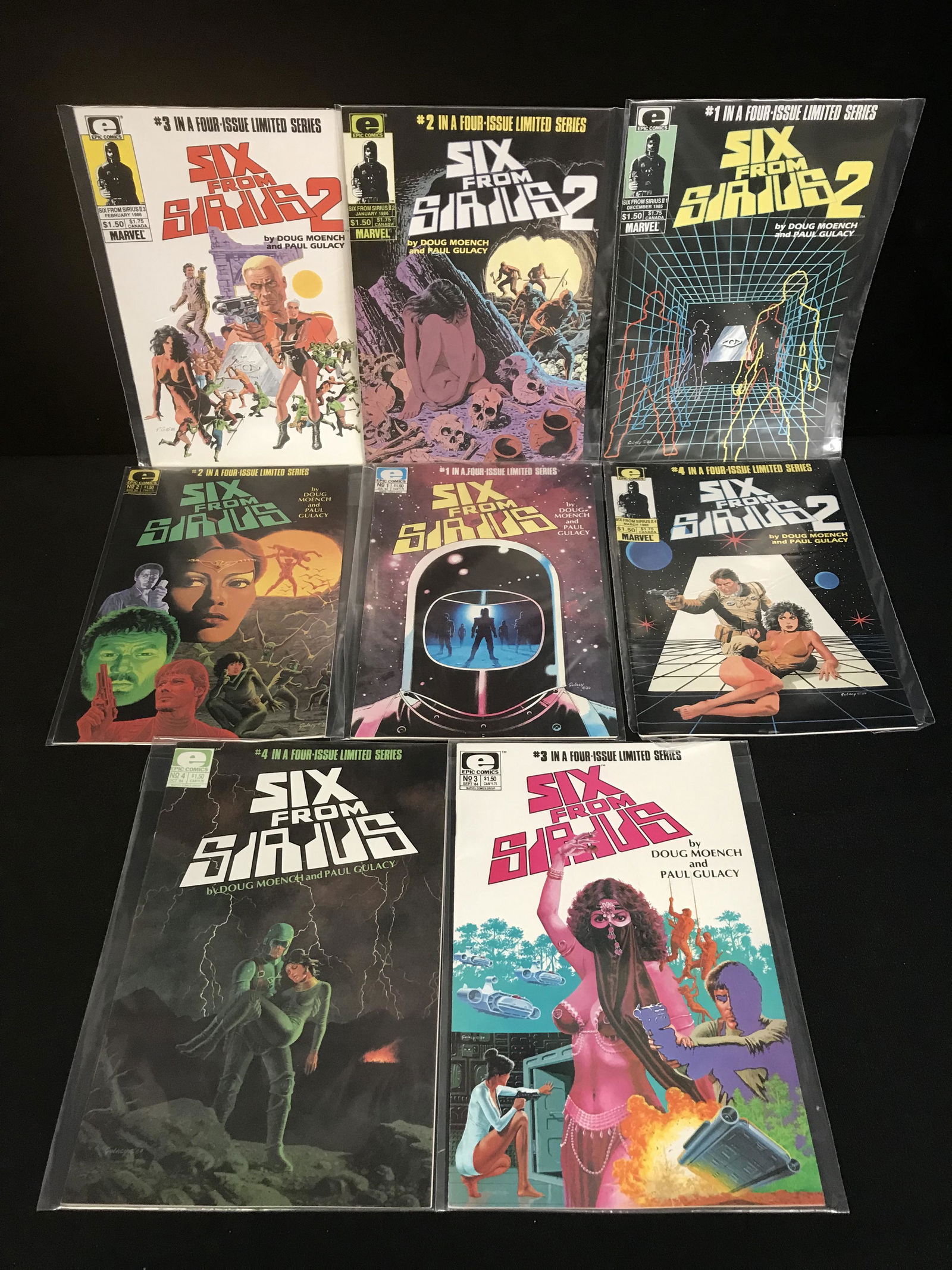 SIX FROM SIRIUS COMIC BOOK LOT (EPIC COMICS) (1 of 1)