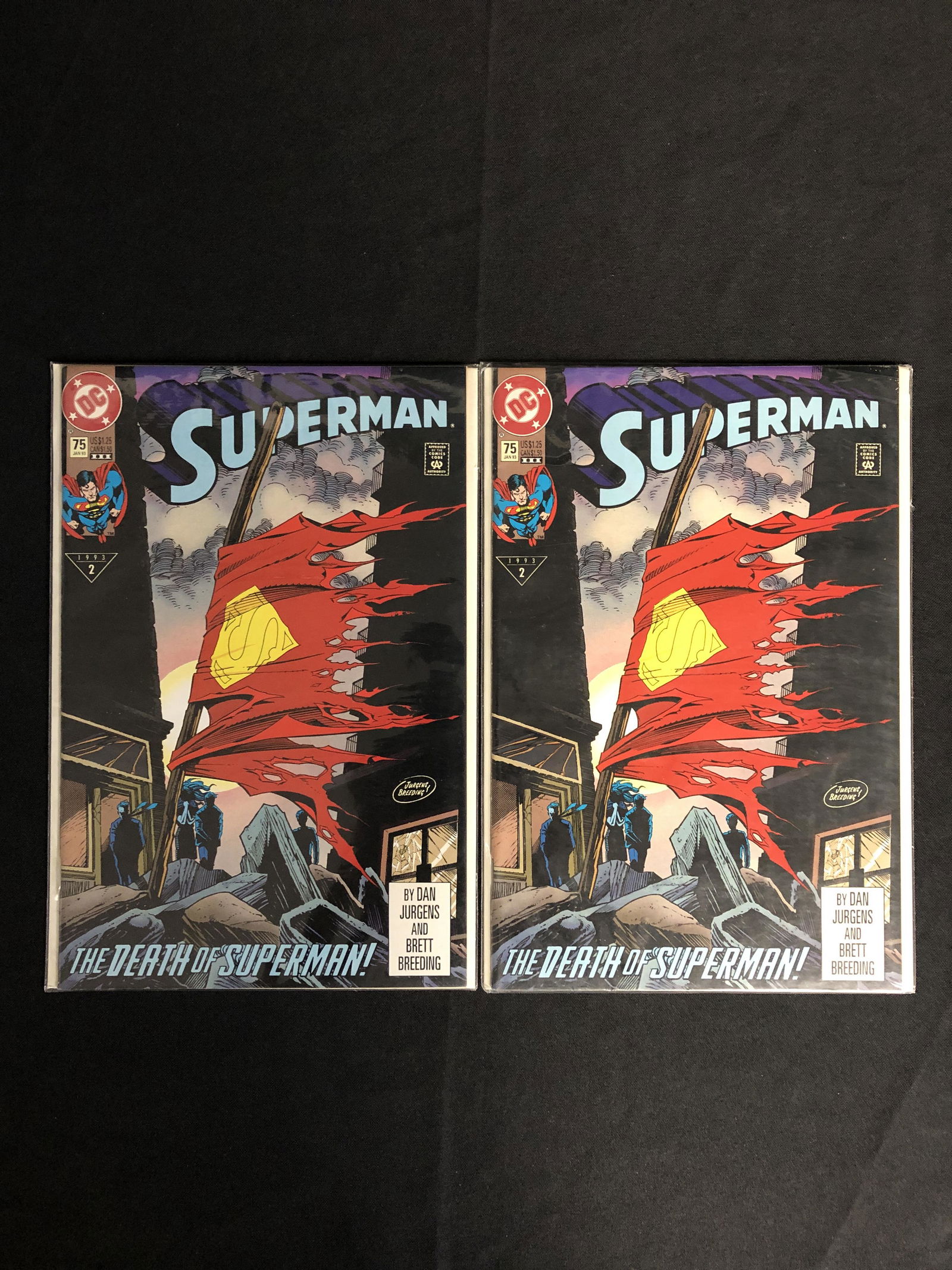 SUPERMAN #75 (DC COMICS) X2 (1 of 1)
