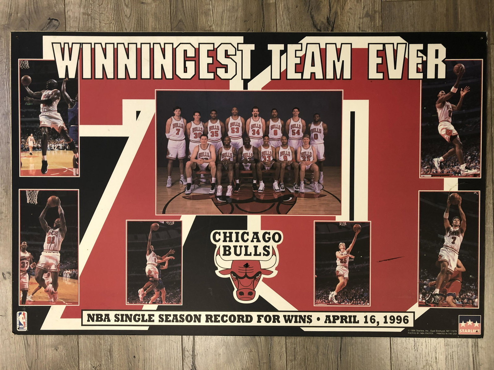 1996 Starline Chicago Bulls Winningest Team Ever (1 of 1)