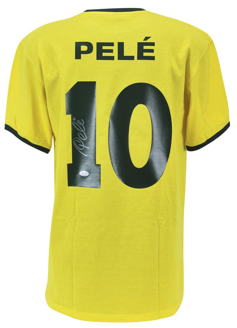 CBD BRAZIL PELE SIGNED YELLOW JERSEY (BECKETT COA) (1 of 3)