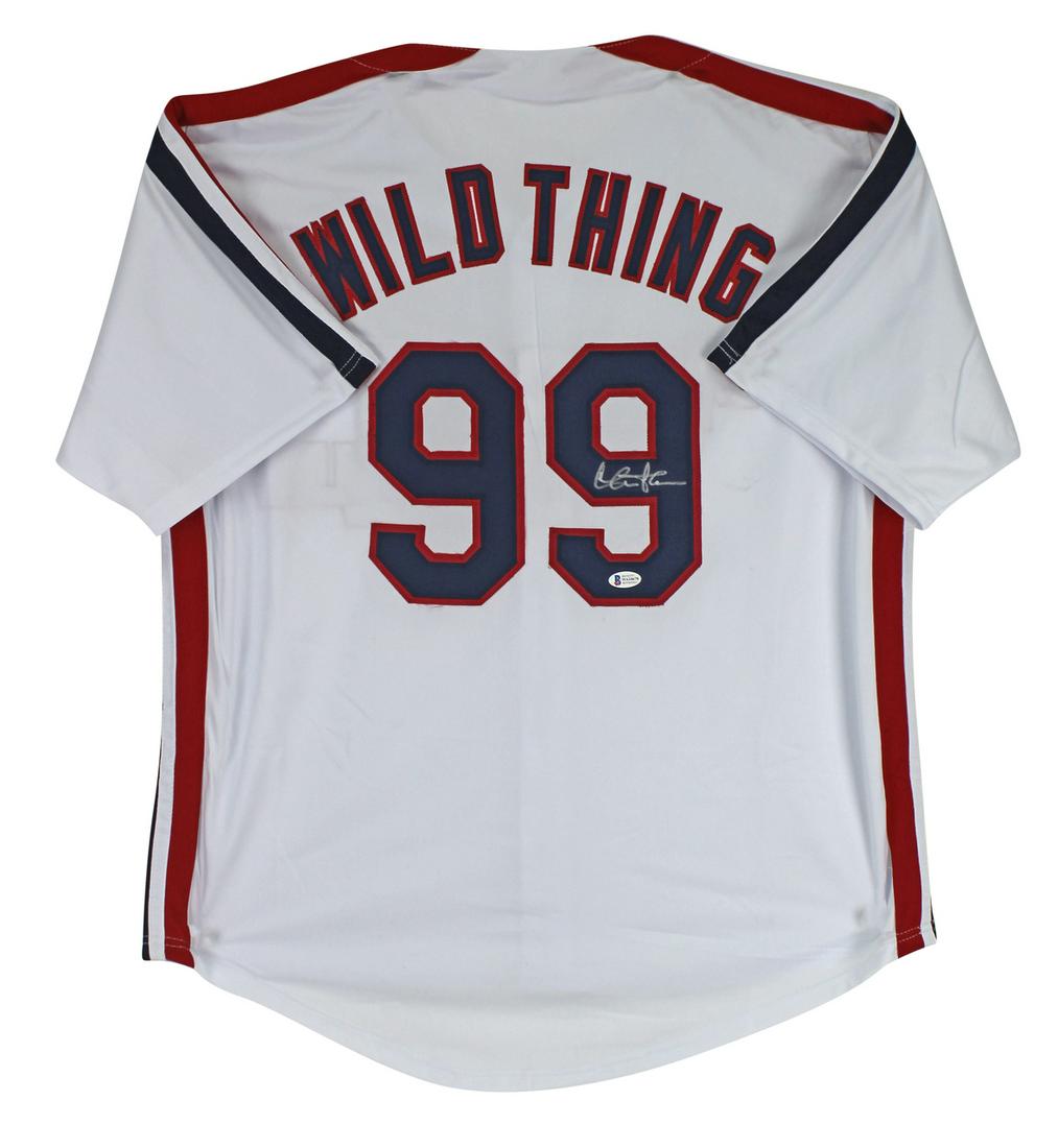 CHARLIE SHEEN SIGNED "WILD THING" MAJOR LEAGUE JERSEY (1 of 3)