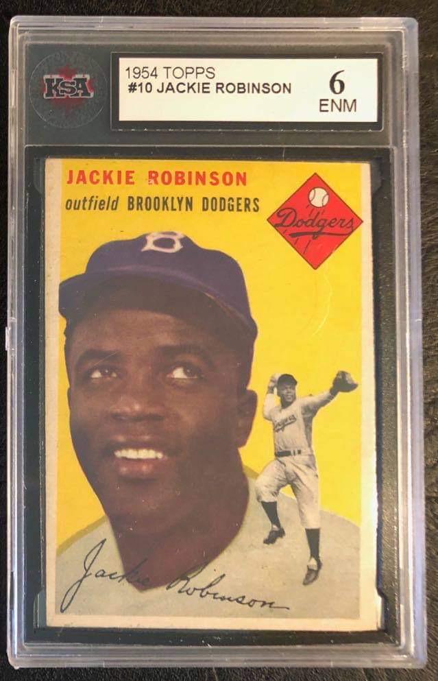 1954 TOPPS #10 JACKIE ROBINSON (KSA 6) (1 of 2)
