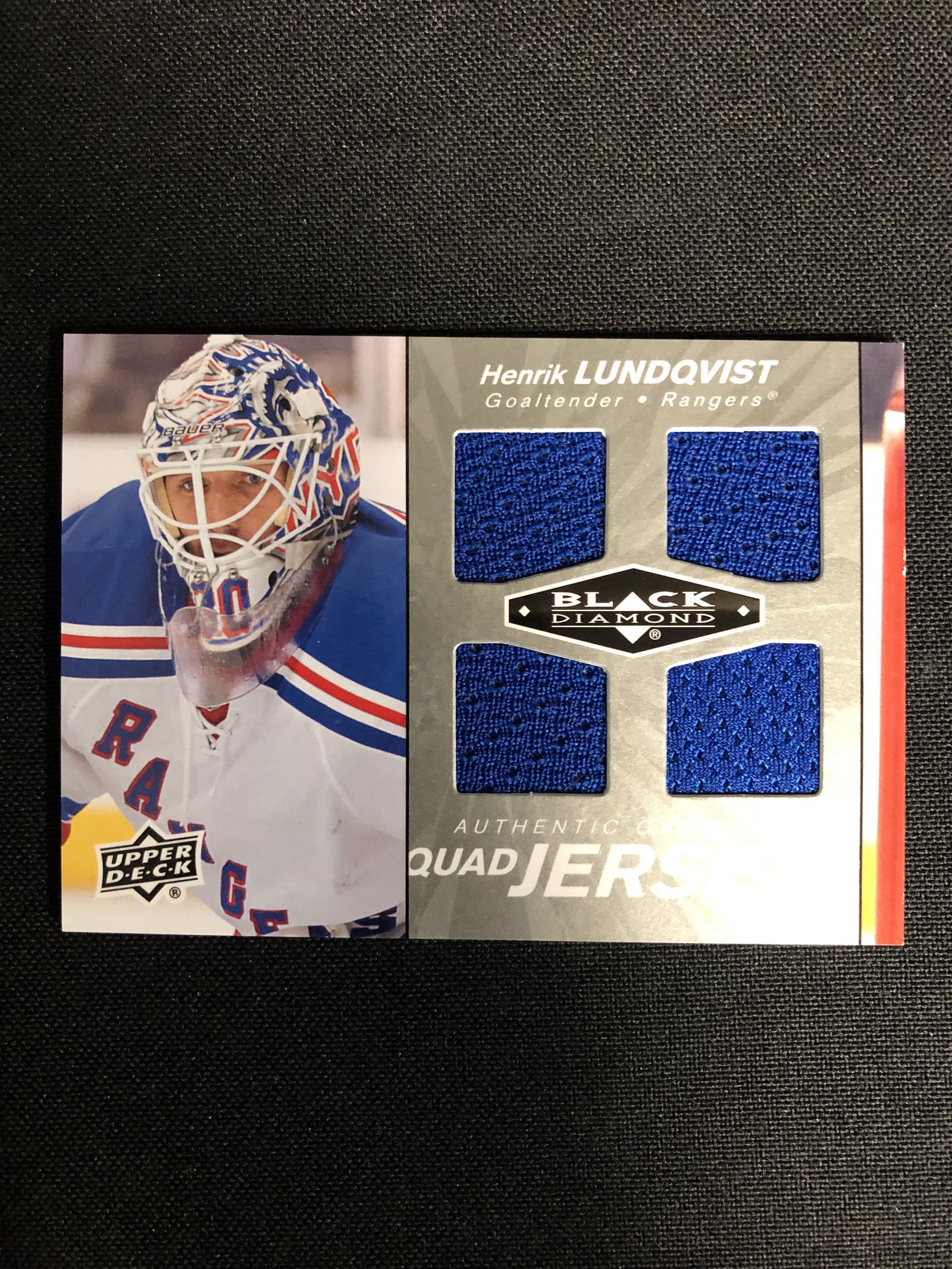 2010-11 UPPER DECK BLACK DIAMOND HOCKEY #QJ-HL HENRIK (1 of 2)